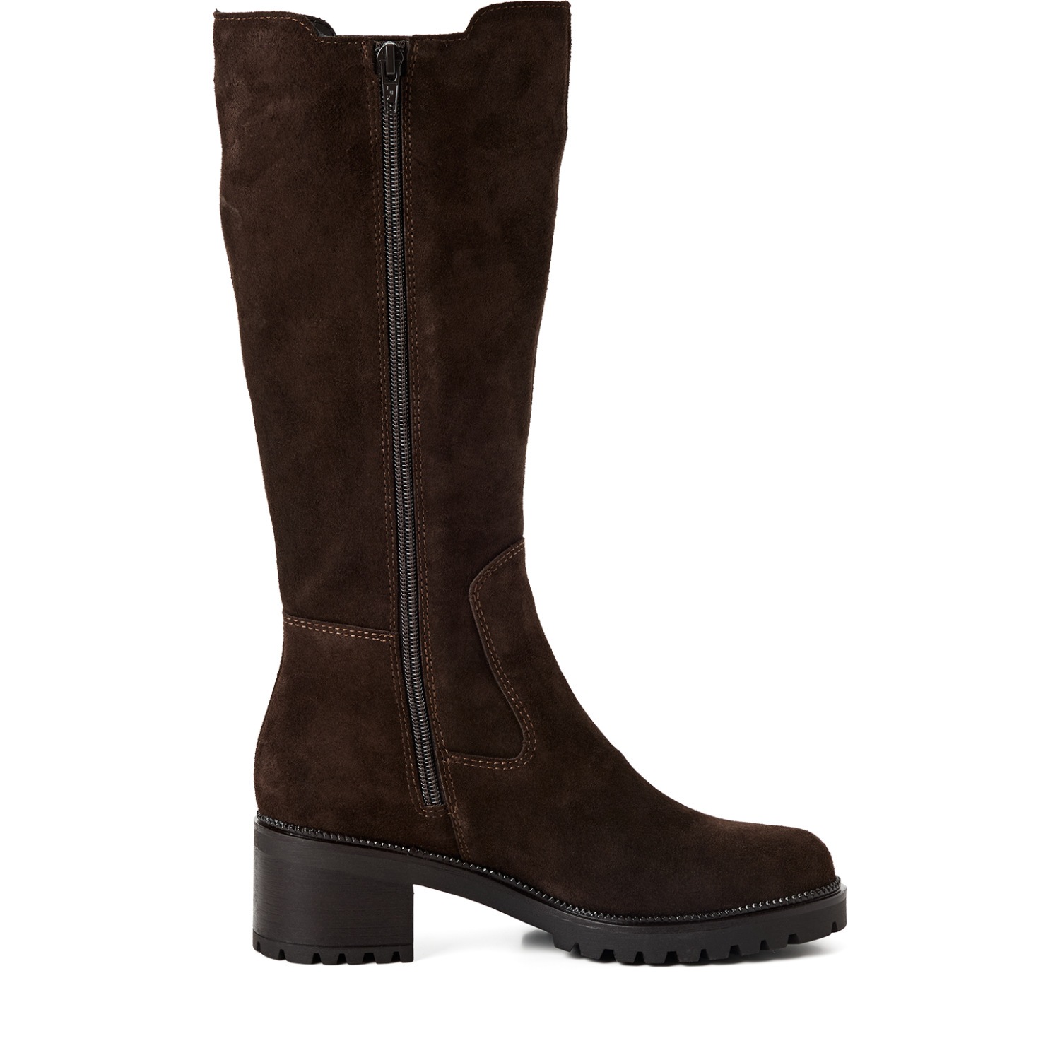 Tamaris Stiefel  Blockabsatz, Langschaftstiefel, Businessstiefel mit T-Logoprägung