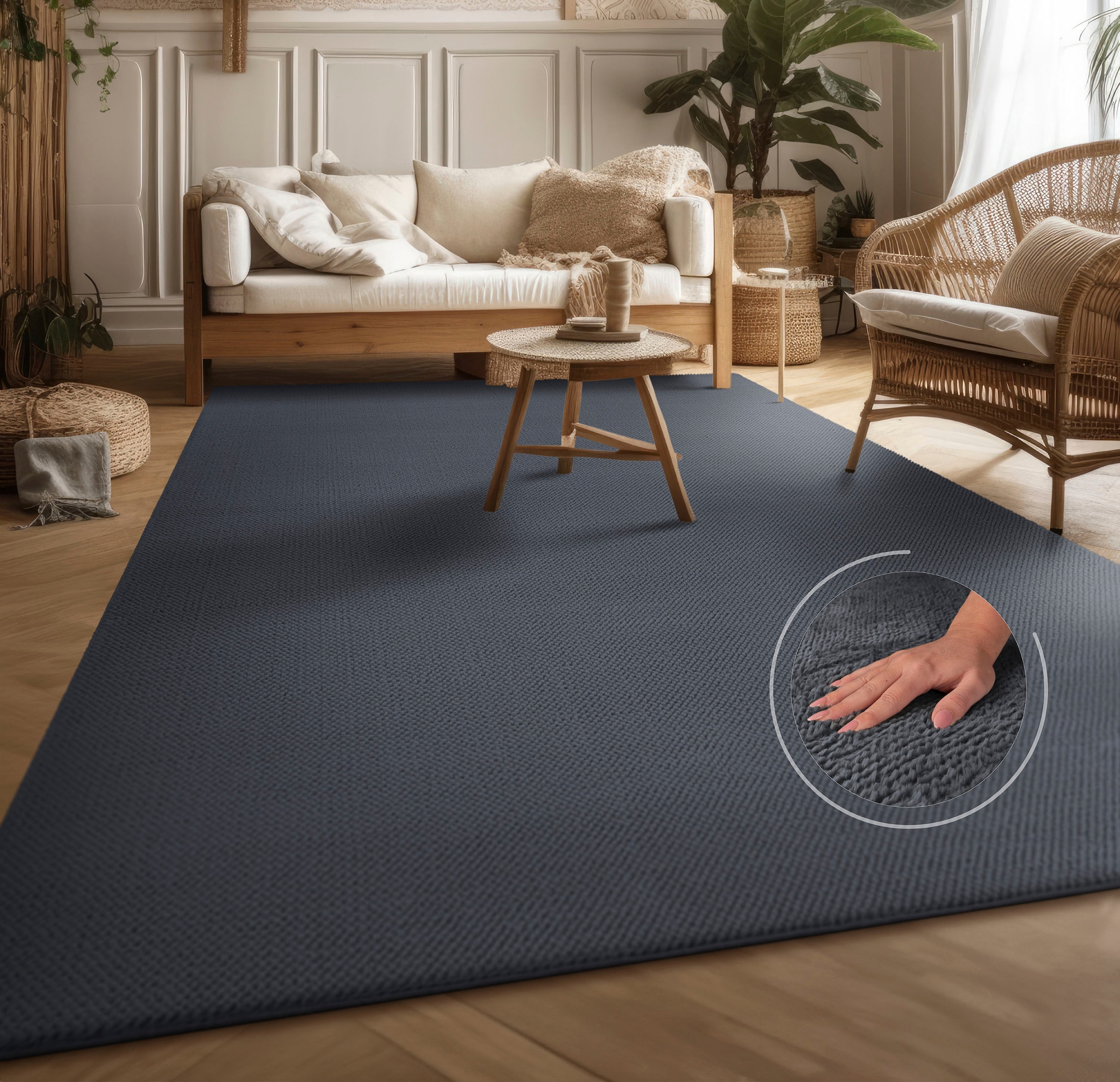 my home Teppich "Ciney, LAGERRÄUMUNG" rechteckig 16 mm Höhe Kurzflor, Hoch- günstig online kaufen