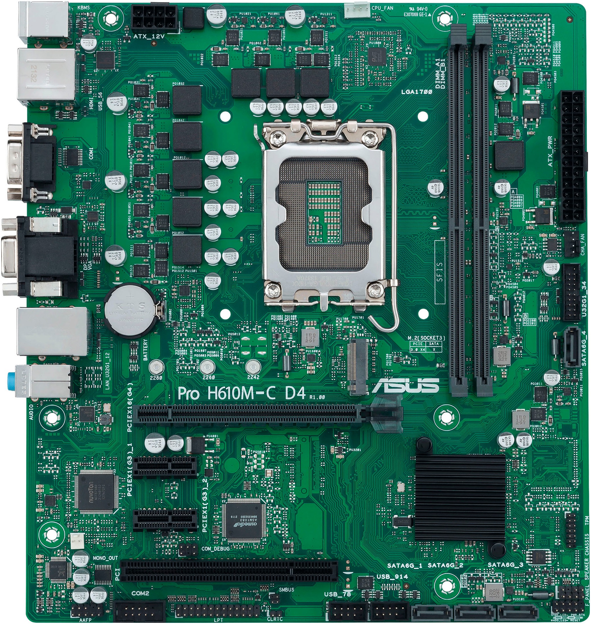 Asus Mainboard »PRO H610M-C D4-CSM«