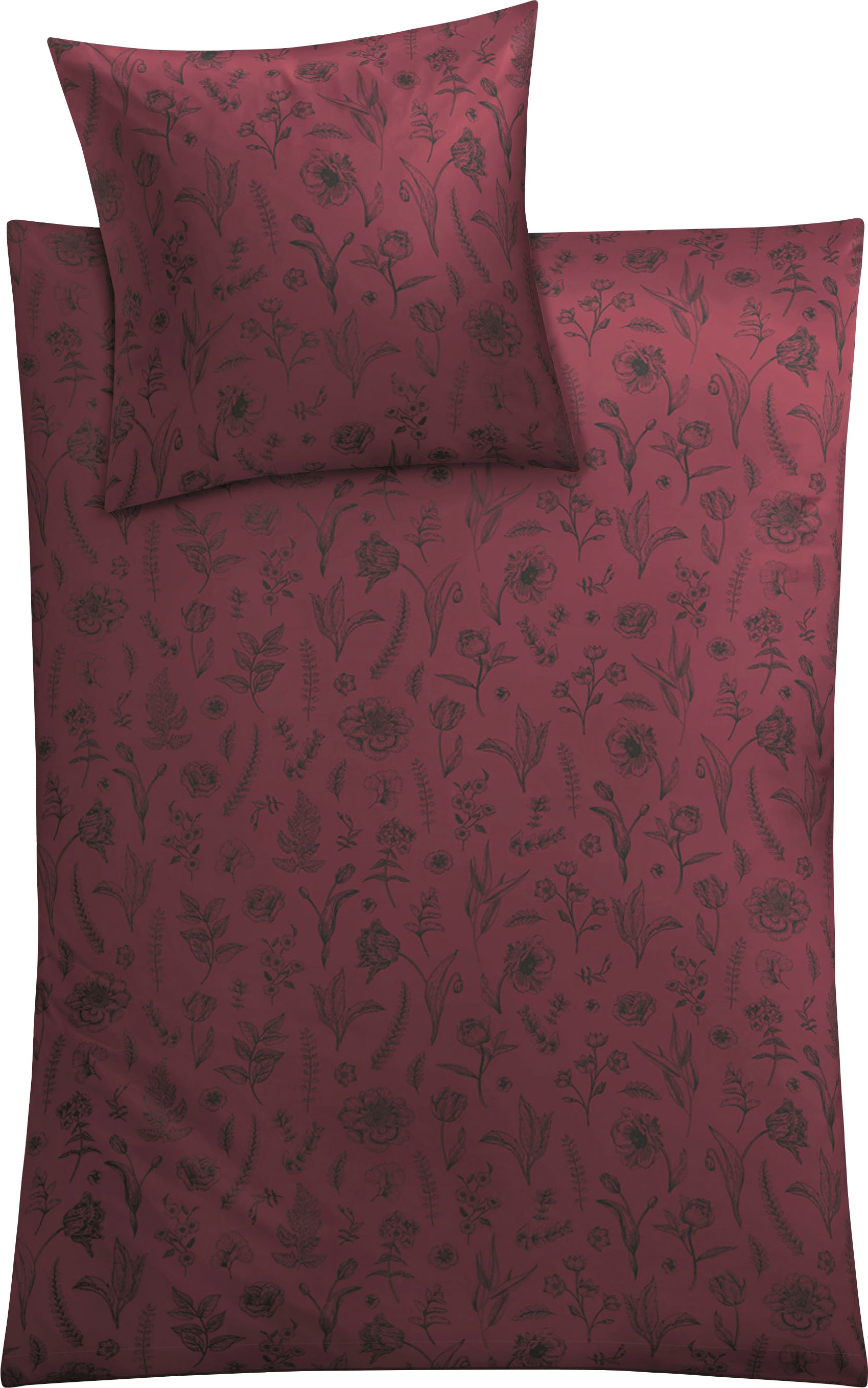 Kleine Wolke Bettwäsche "Lisse" 2 Stk. tlg. mit feinen Blumenmotiven günstig online kaufen