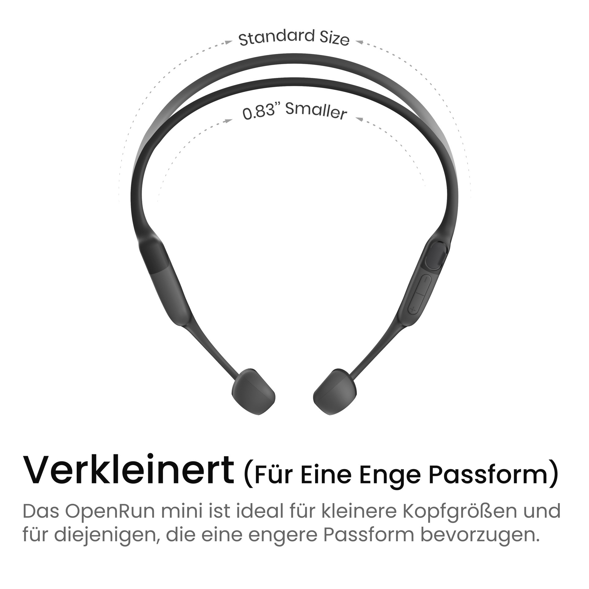 Shokz Open-Ear-Kopfhörer »OpenRun Mini USB-C + Cooling Towel«