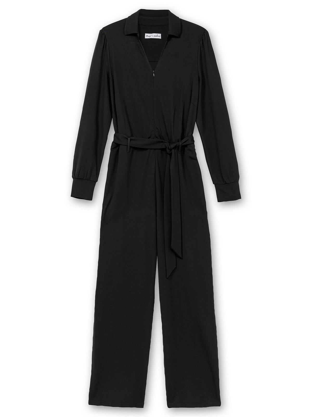 sheego by Joe Browns Jumpsuit »Große Größen«, mit Bindegürtel und Reißverschluss vorn