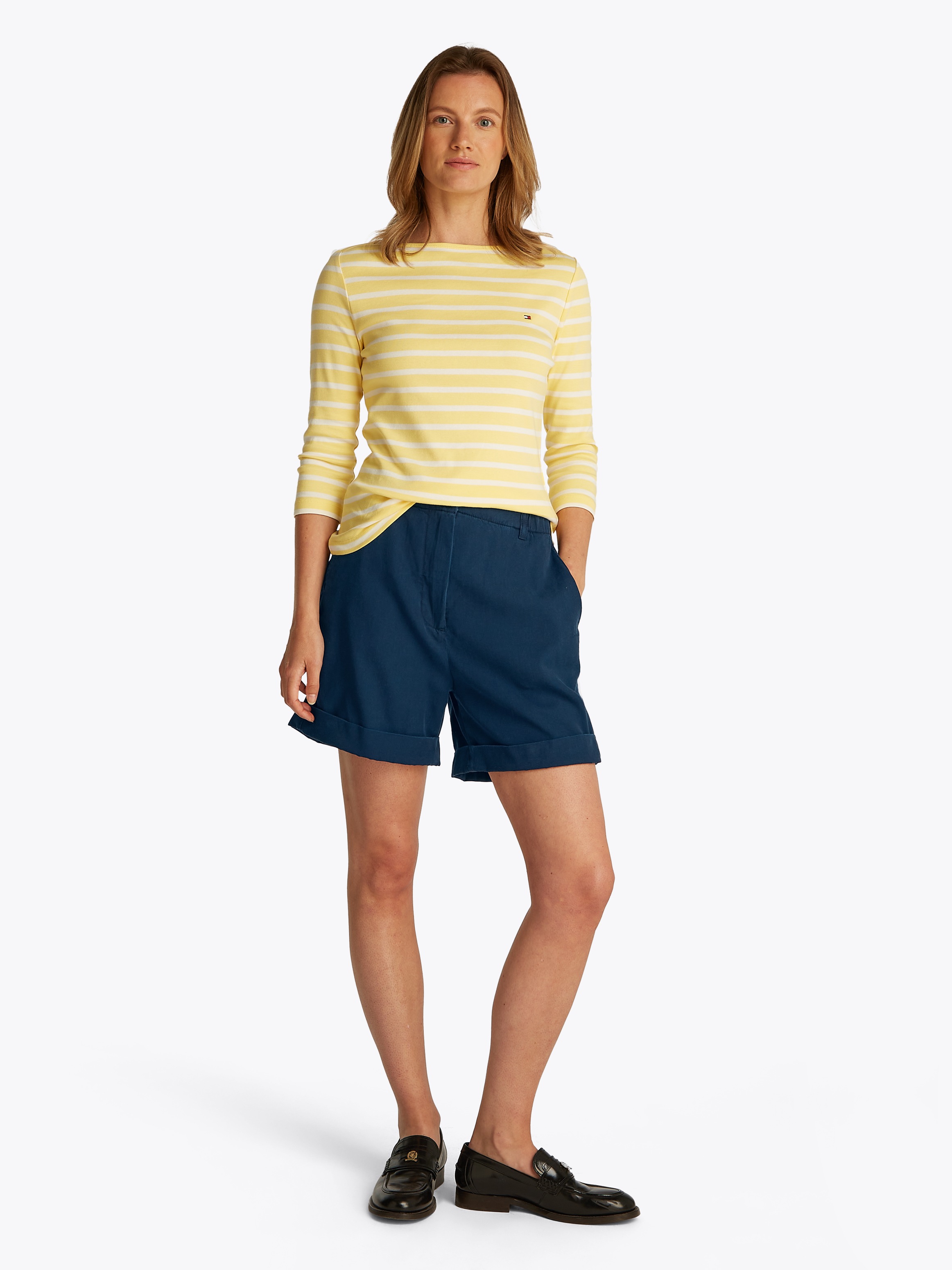 Tommy Hilfiger Shorts »CO TENCEL CHINO SHORT«, mit Umschlagsaum