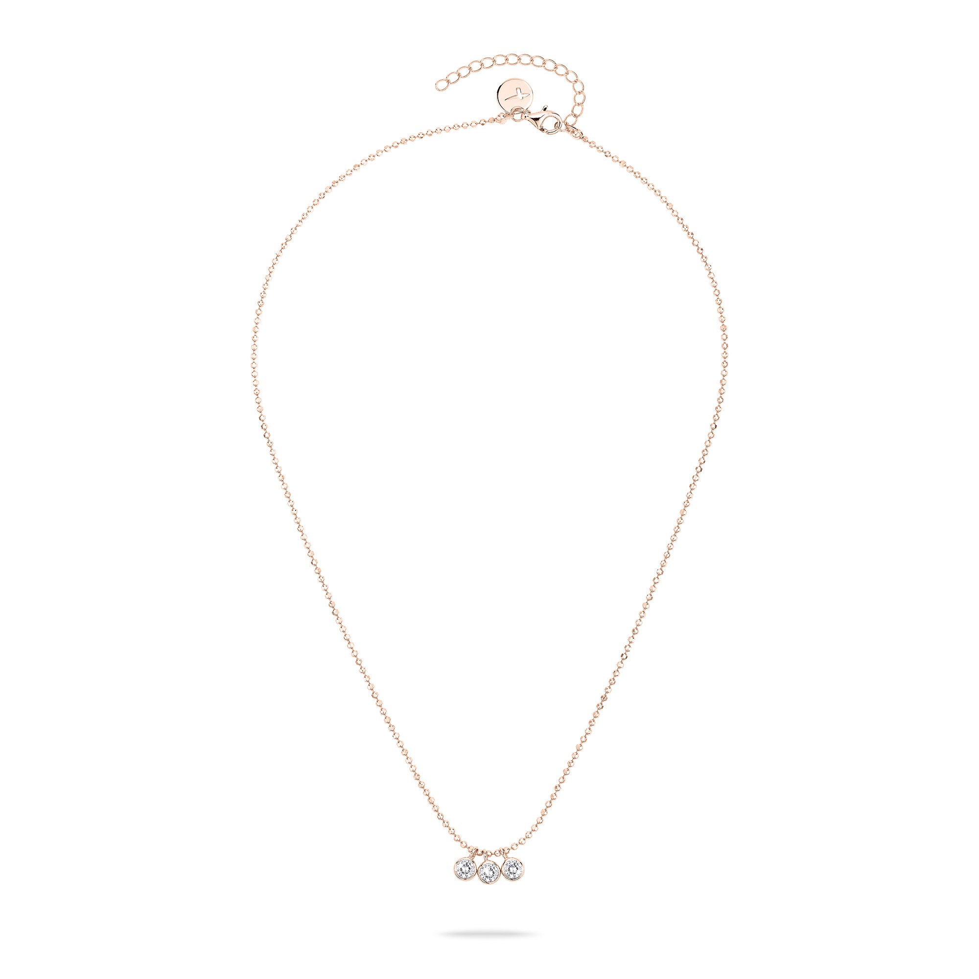 Tamaris Kette mit Anhänger »Schmuck Geschenk Silber 925 Halskette Tiny Glimmer«, mit Zirkonia (synth.)