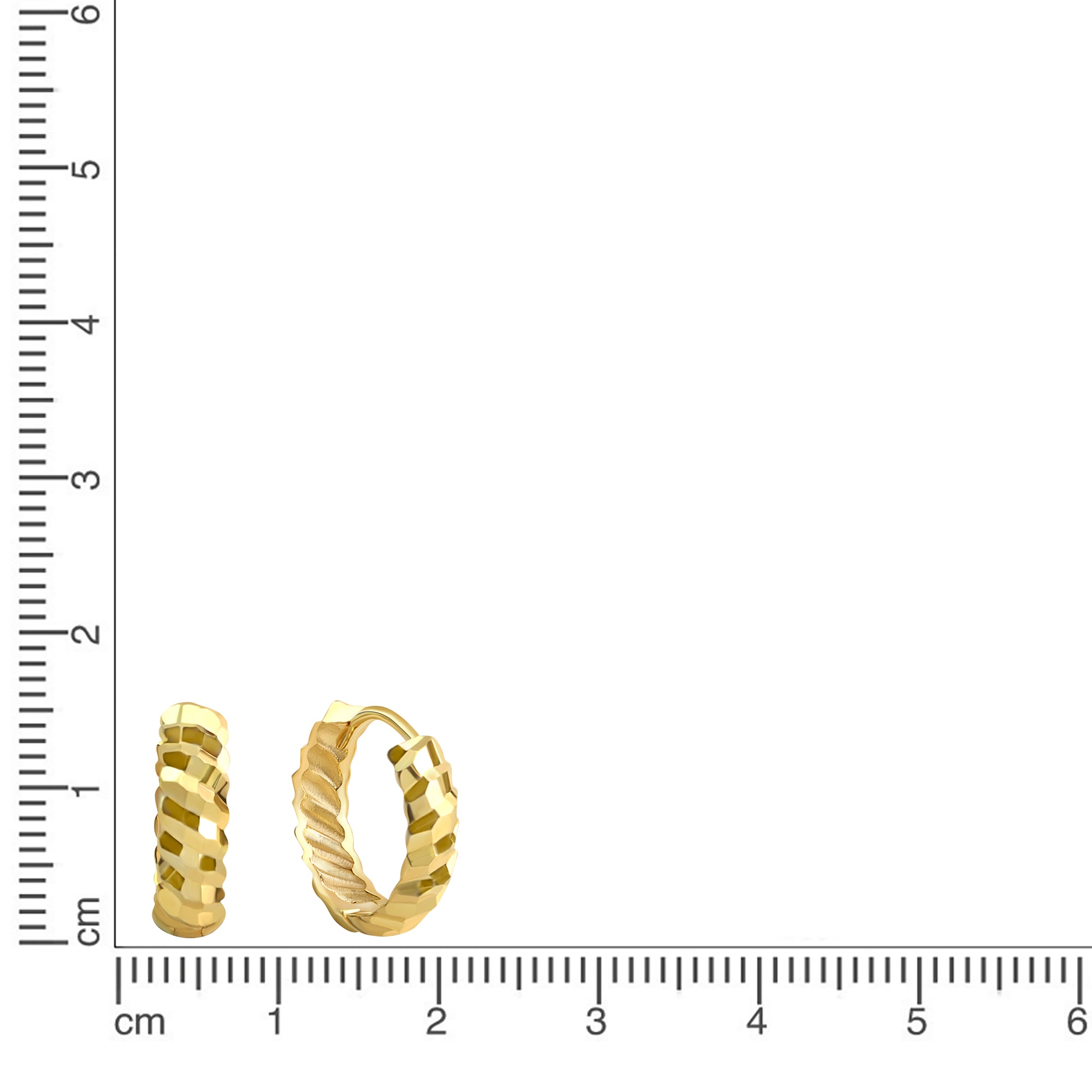 Fascination by Ellen K. Paar Creolen »375 Gelbgold diamantiert«
