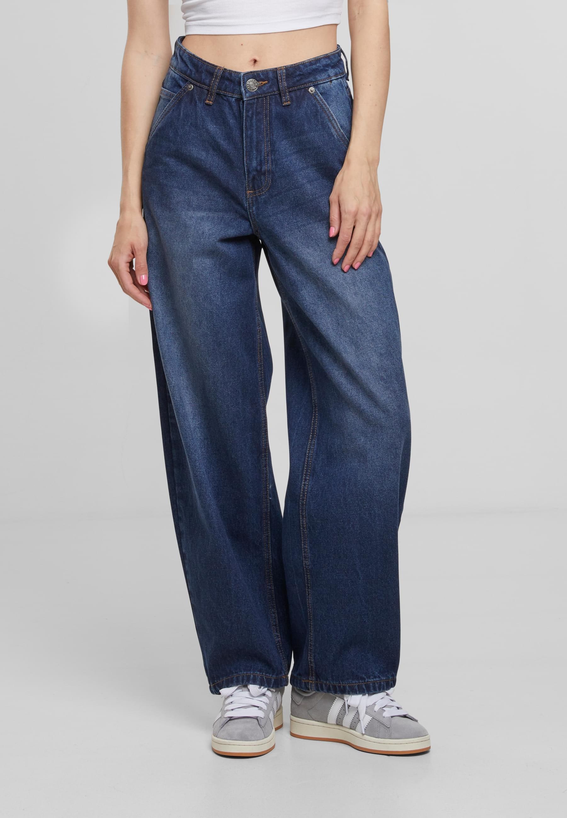 URBAN CLASSICS Bequeme Jeans »Urban Classics Ladies Tapered Baggy Jeans«