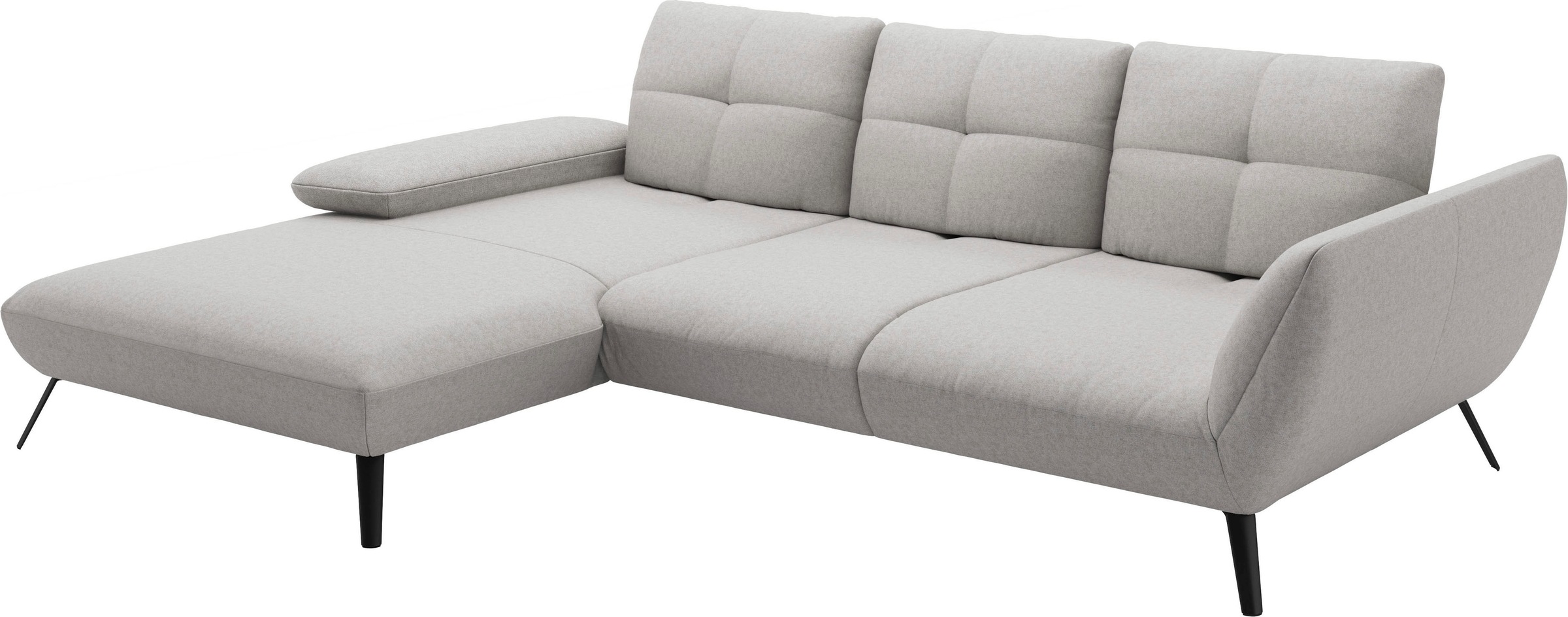 Places of Style Ecksofa »Mikado L-Form«, inkl. Sitztiefenverstellung und Armteilverstellung