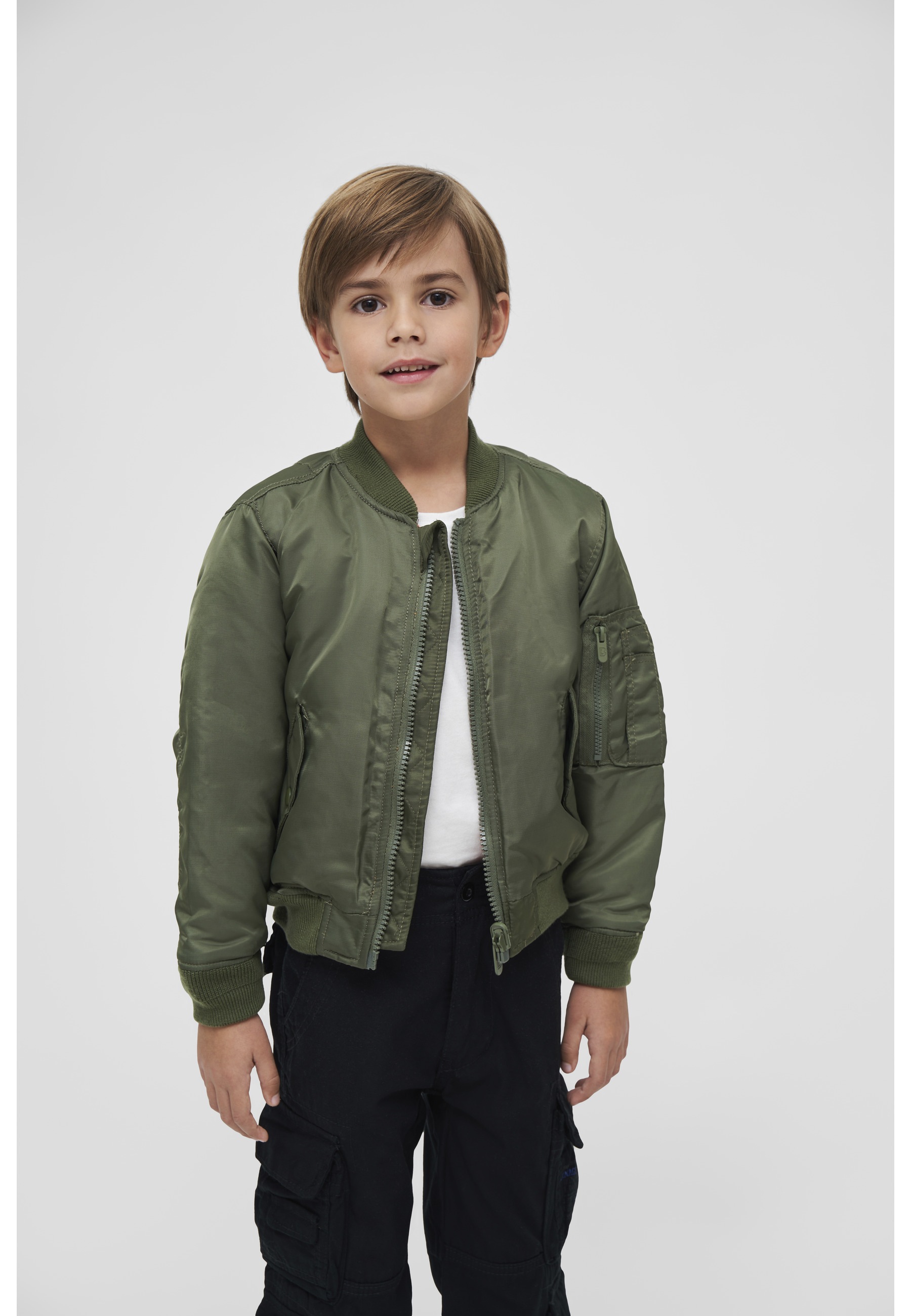 Brandit Anorak »Brandit Herren Kids MA1 Jacket« 1 Stk. tlg. ohne Kapuze