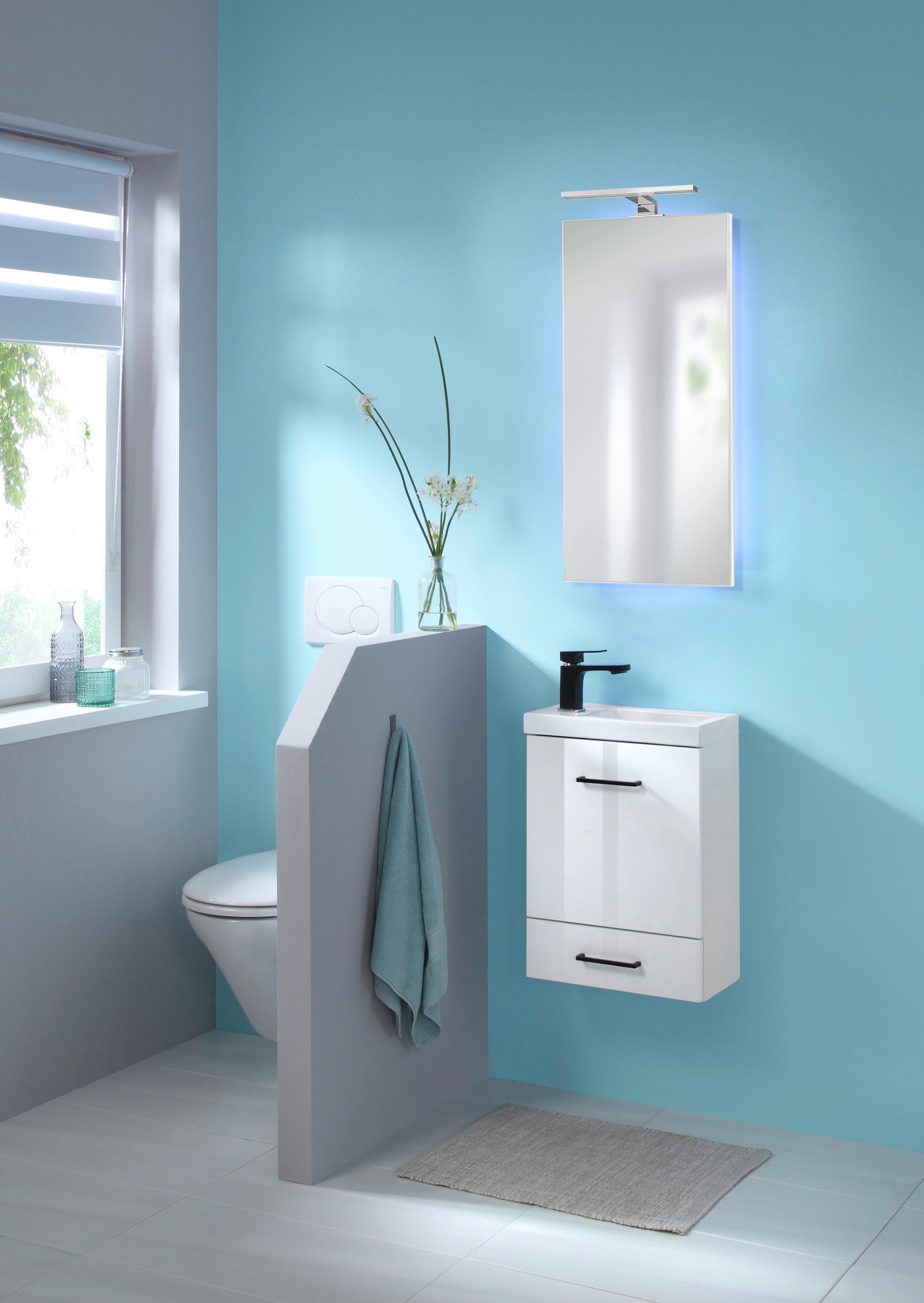 welltime Badmöbel-Set "Trento, verschiedene Ausführungen und Farben" 4 Stk. günstig online kaufen