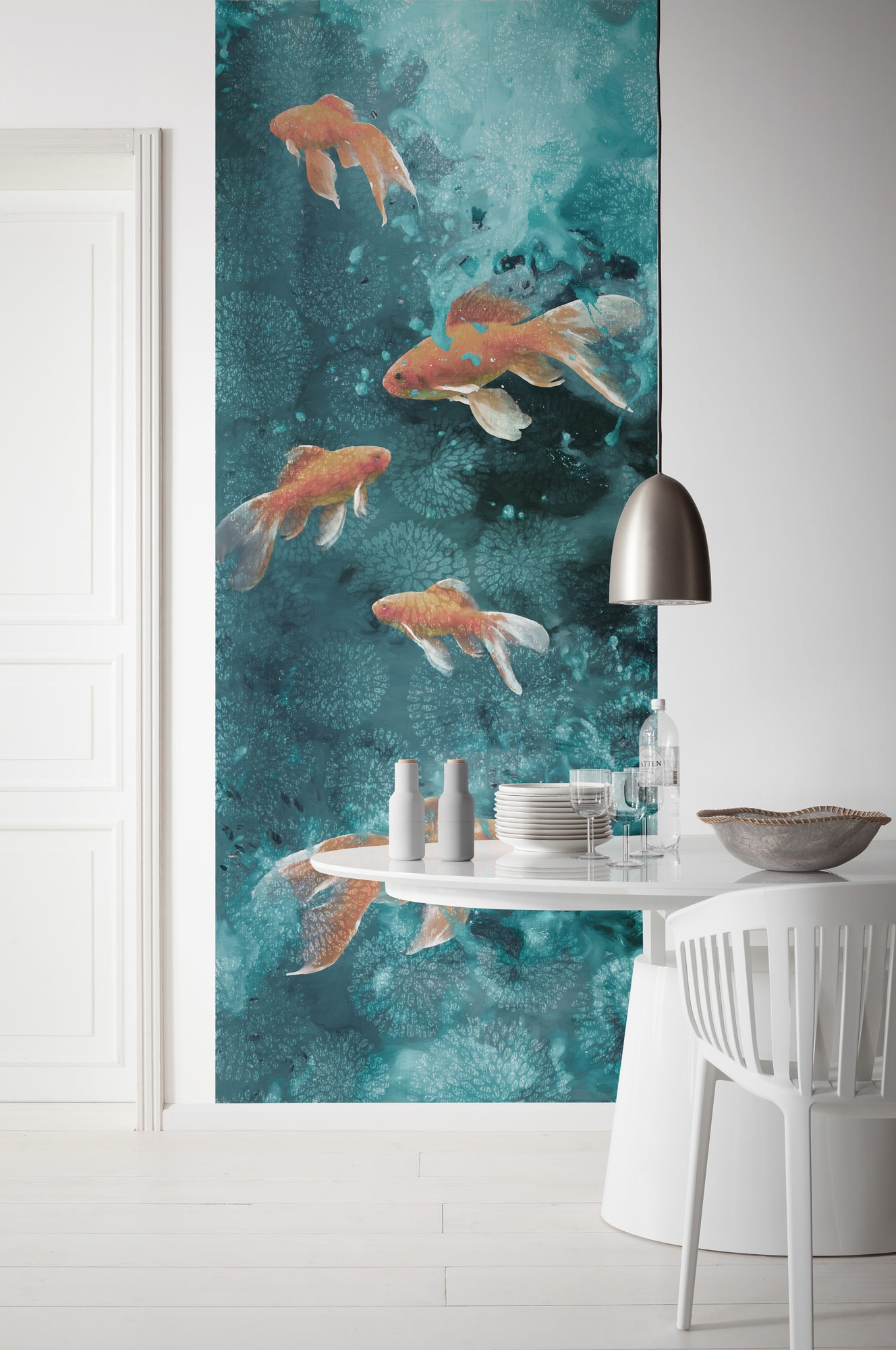 Komar Fototapete "Vlies Fototapete - Fische - Größe 100 x 250 cm" Motiv bedruckt glatt