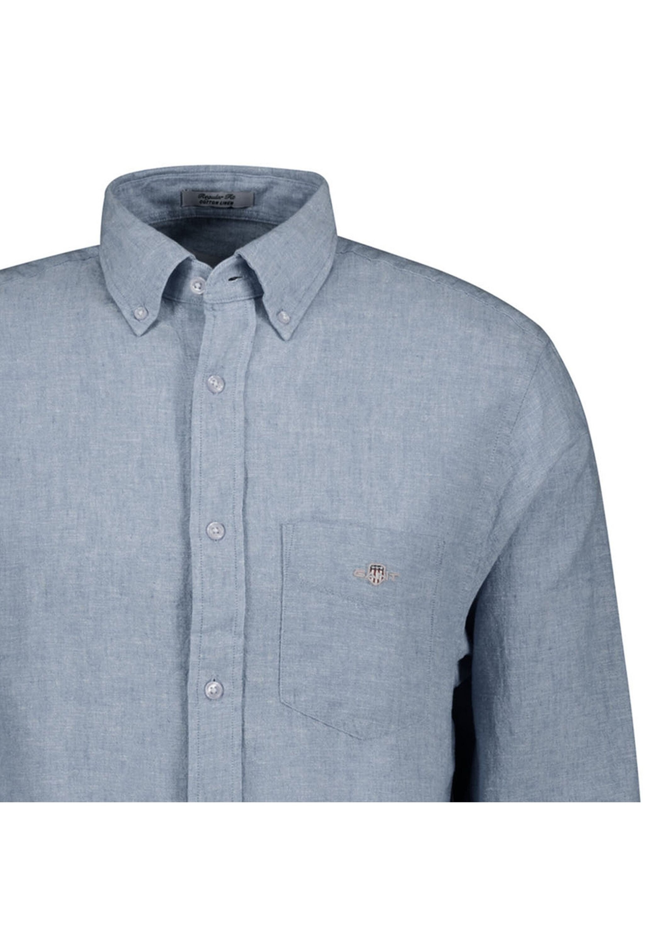 Gant Langarmhemd "Hemd REGULAR COTTON LINEN SHIRT 1er Pack" 1 tlg. günstig online kaufen