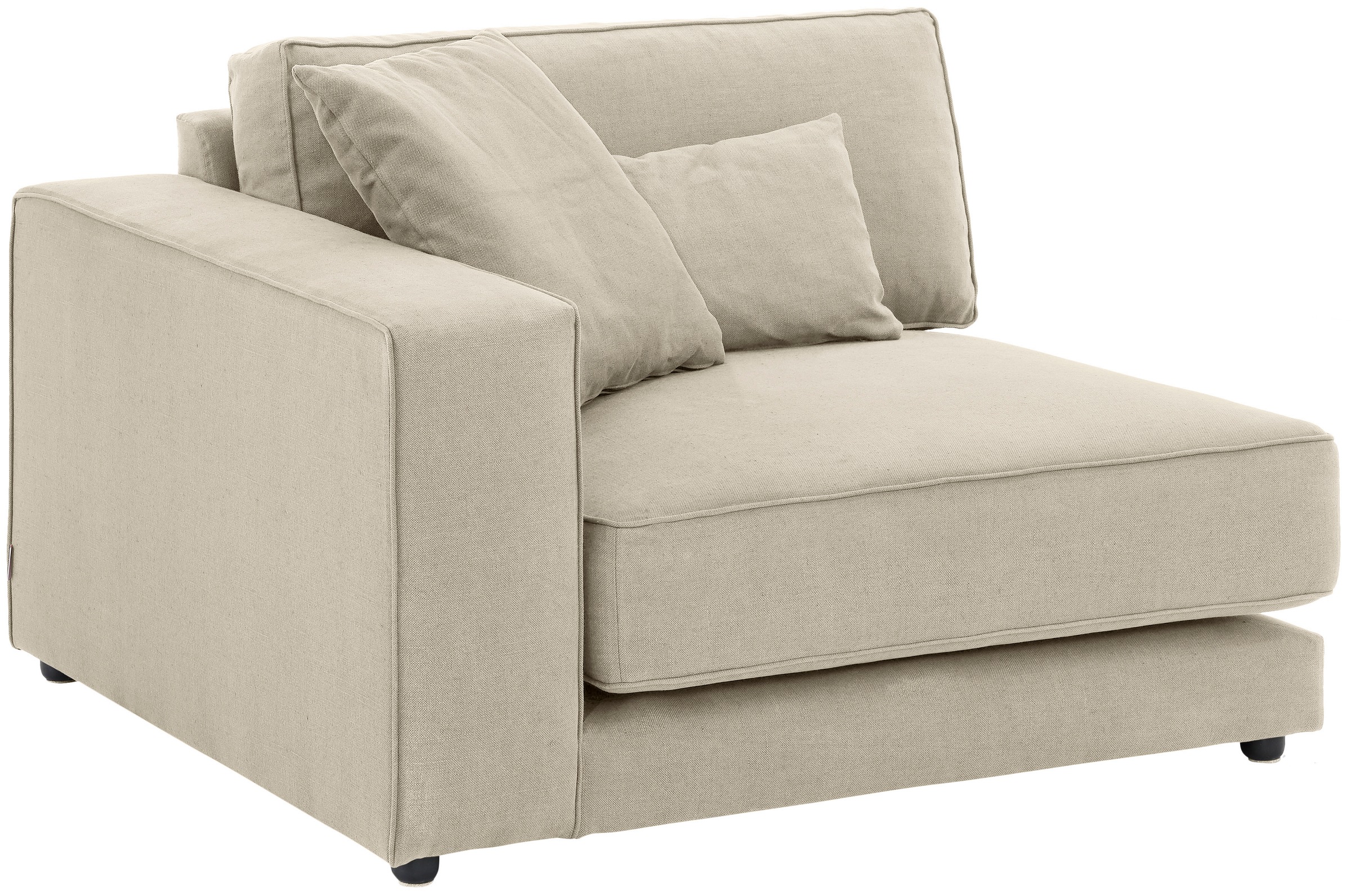 OTTO products Sofa-Eckelement »Grenette«, frei oder als Teil des Modulsofas, Baumwollmix oder recycelte Stoffe