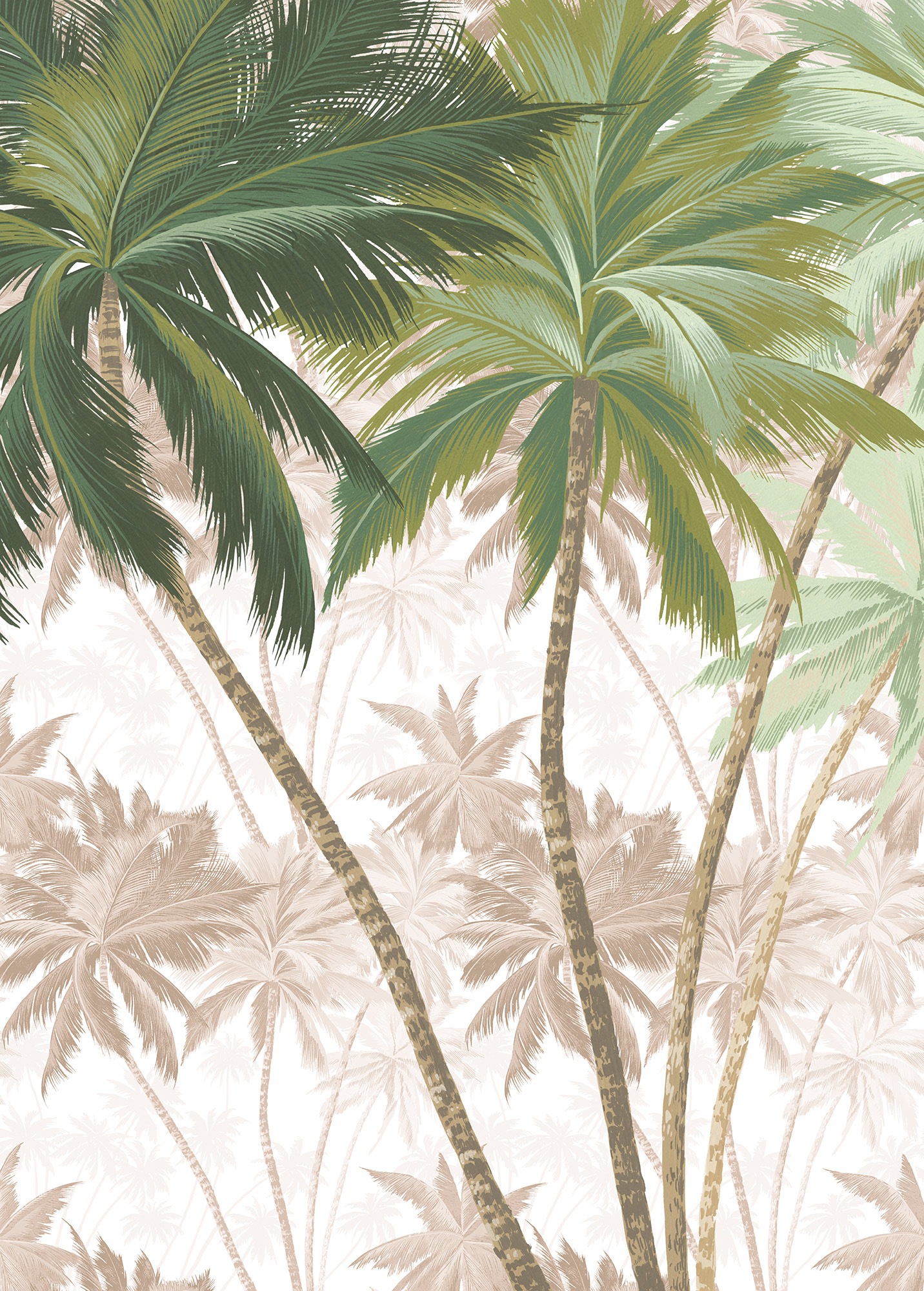 Komar Fototapete »Vlies Fototapete - Palmera - Größe 200 x 280 cm« Motiv | bedruckt glatt