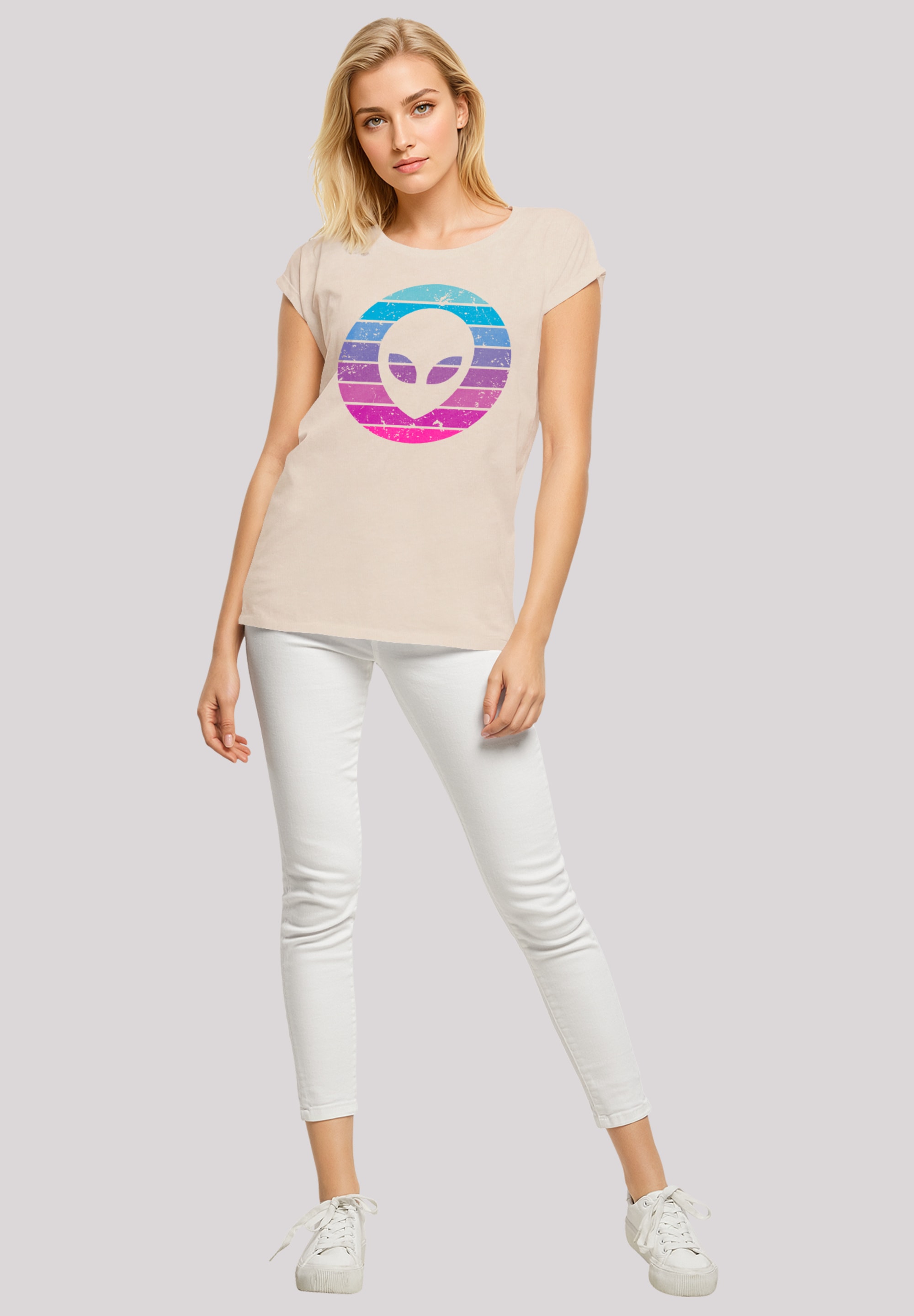 F4NT4STIC T-Shirt »Alien Kopf«, Premium Qualität