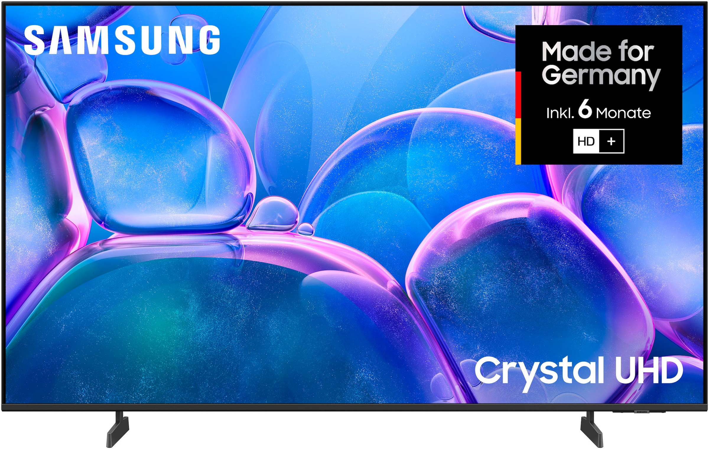 SAMSUNG LED-Fernseher "GU43U7099FU LED-Fernseher", 43, schwarz, Fernseher, Crystal UHD, Q-Symphony, Dolby Surround Sound, Triple Tuner, Smart-Hub