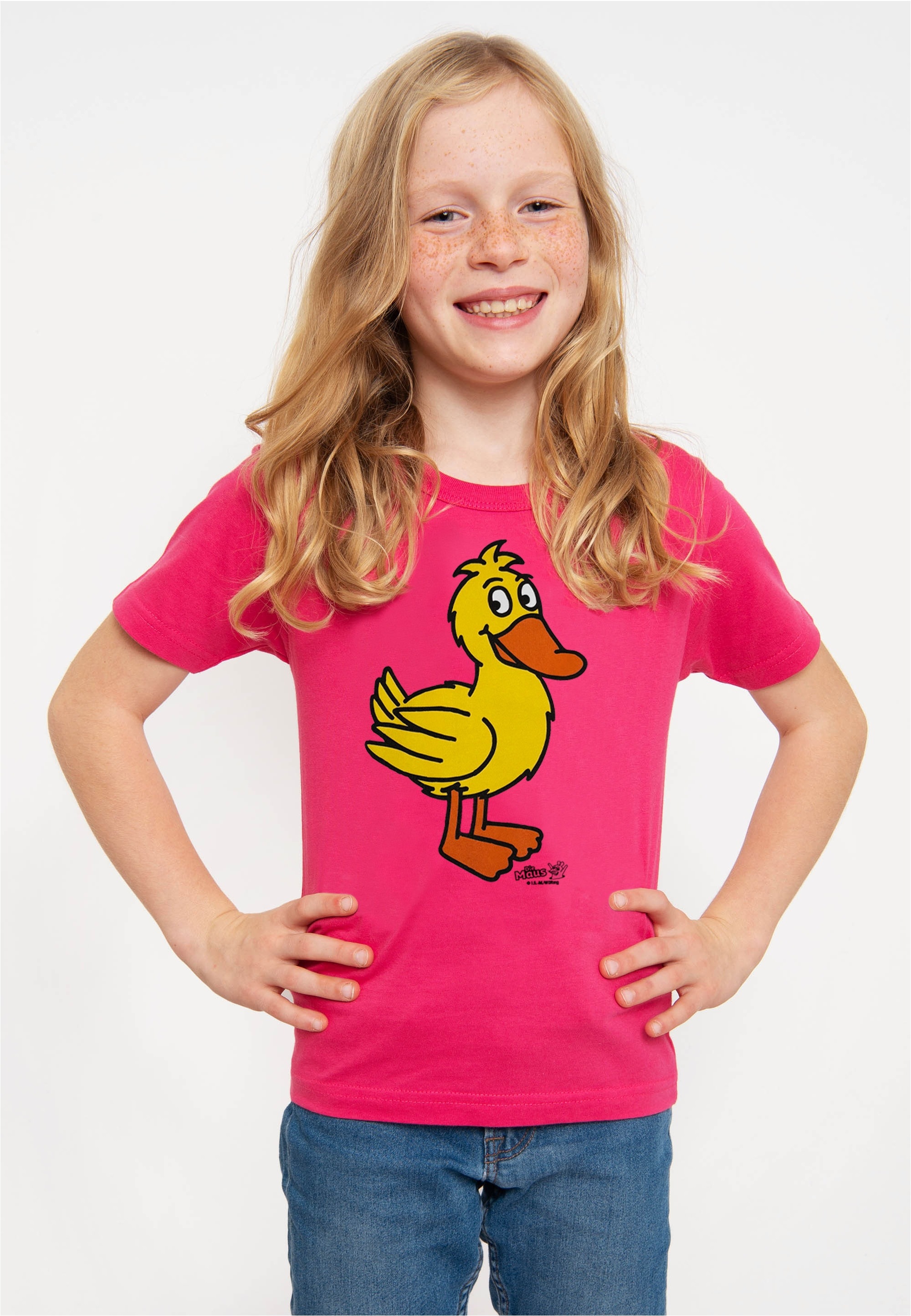 LOGOSHIRT T-Shirt "Die Sendung mit der Maus" mit coolem Print