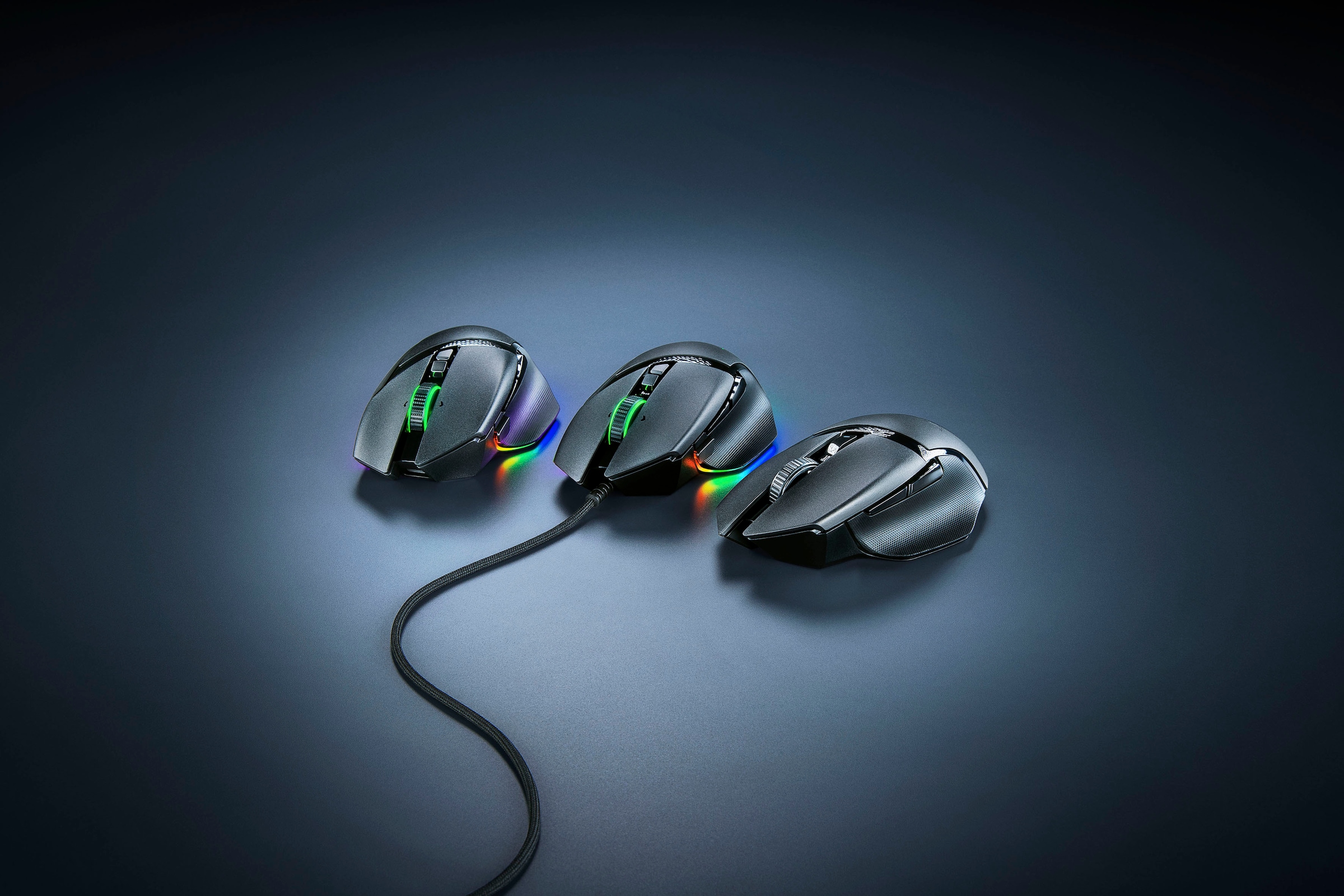 RAZER Gaming-Maus »Basilisk V3 Pro«, RF kabellos + Bluetooth-kabelgebunden-USB