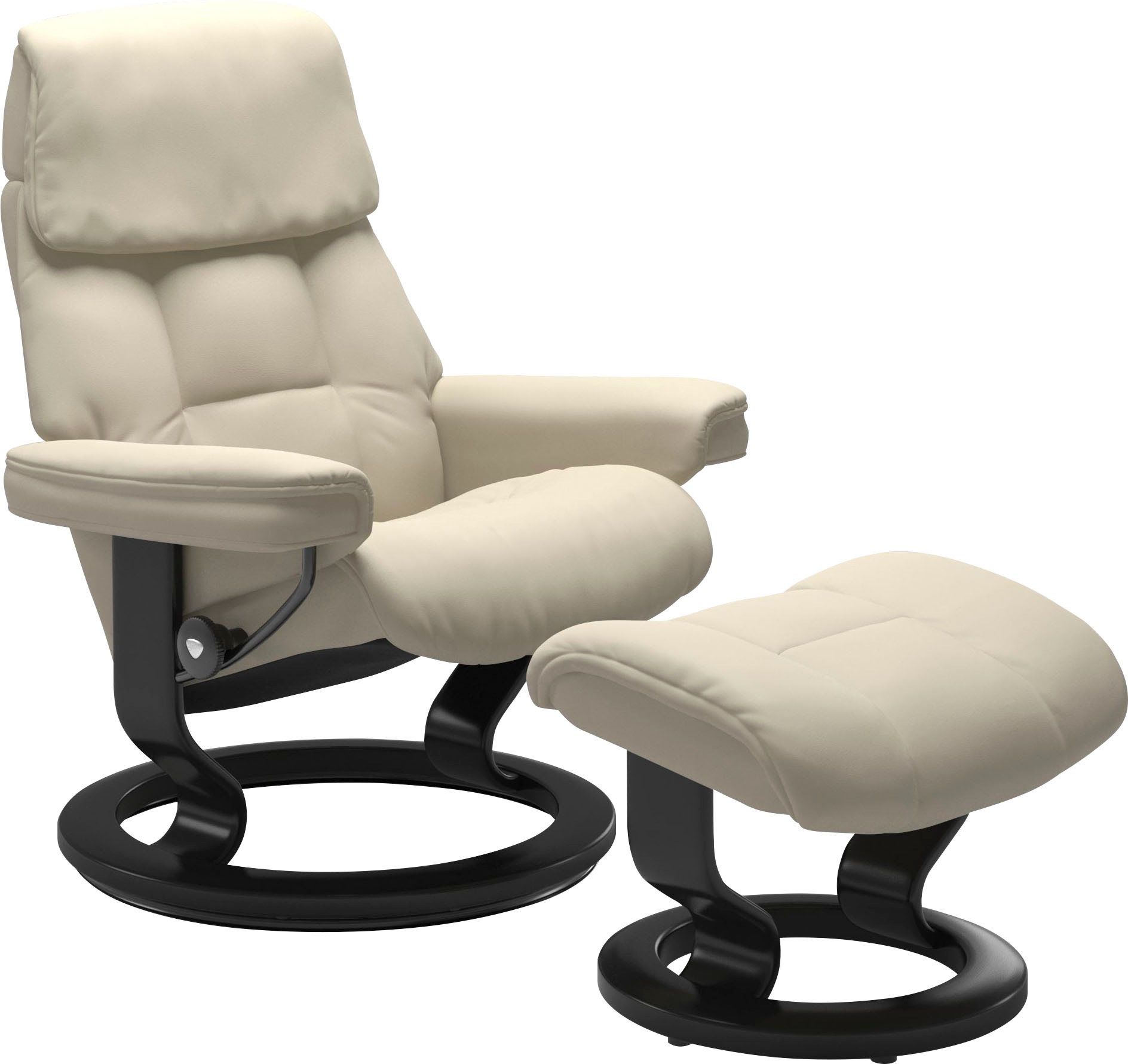 Stressless Relaxsessel "Ruby" mit Classic Base, Größe M, Gestell Eiche, Wenge, Braun & Schwarz