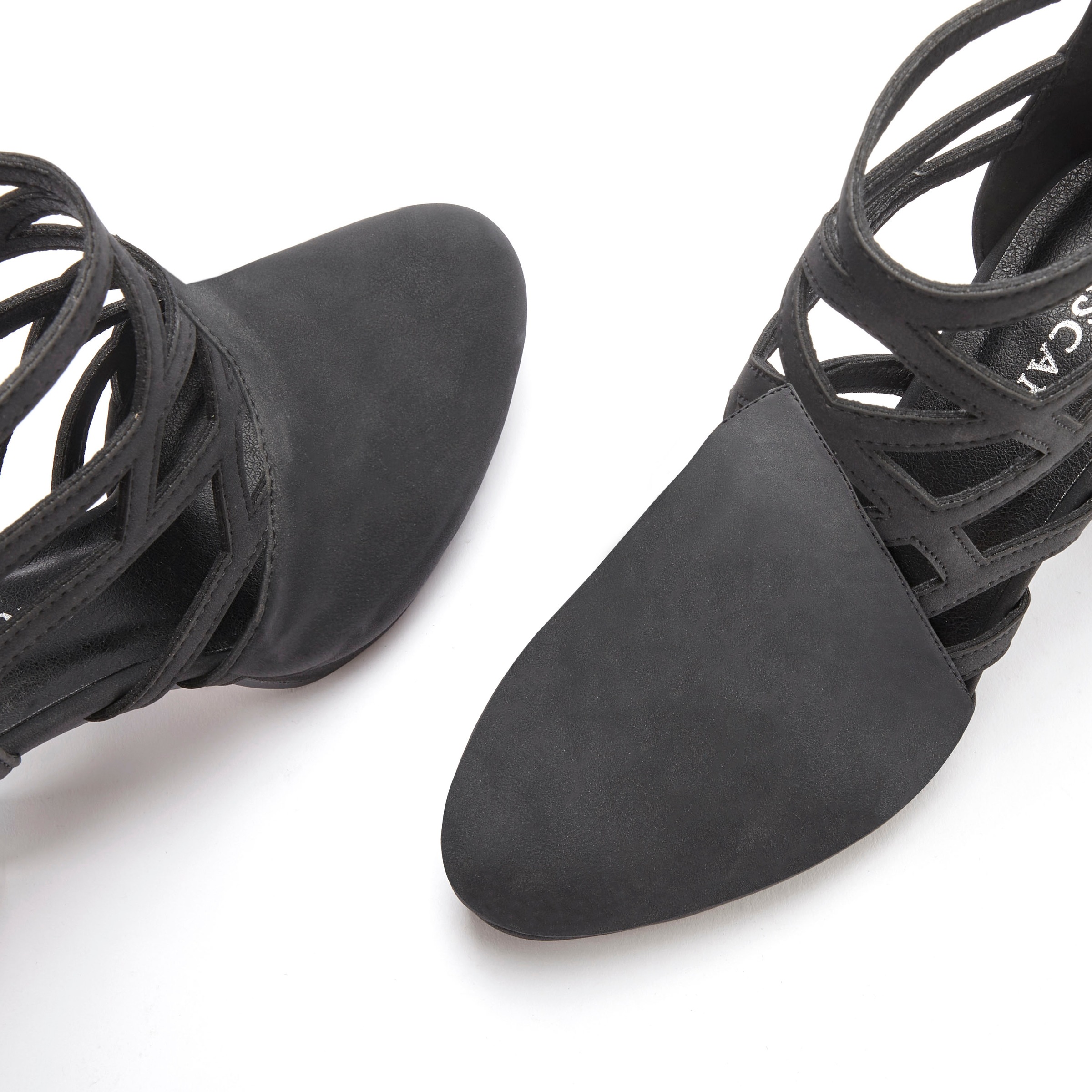 Stiefelette LASCANA, Damen, Gr. 40, schwarz, Obermaterial: 100% Lederimitat. Decksohle: 100% Lederimitat. Futter: 100% Lederimitat. Laufsohle: 100% Synthetik, unifarben, Schuhe Stiefelette, Stiefel, Boots mit Cut-Outs VEGAN 3