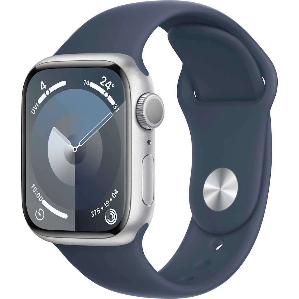 Apple Smartwatch »Watch Series 9 GPS Aluminium 41mm M/L«, (Watch OS 10)