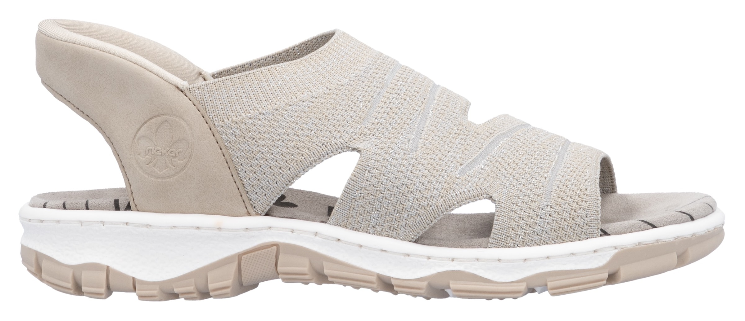 Rieker Sandale, Trekkingsandale, Outdoorsandale, Sommerschuh mit Elastik-Einschlupf
