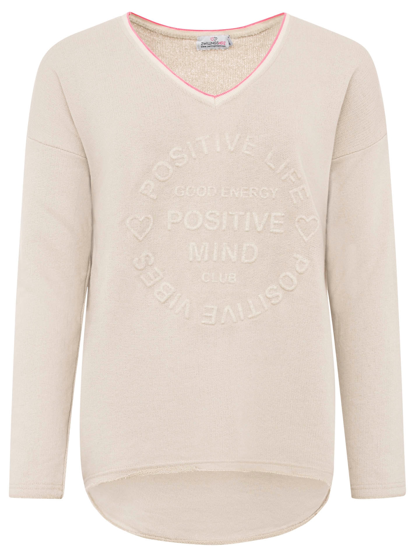Zwillingsherz Sweatshirt "Positive Mind" günstig online kaufen