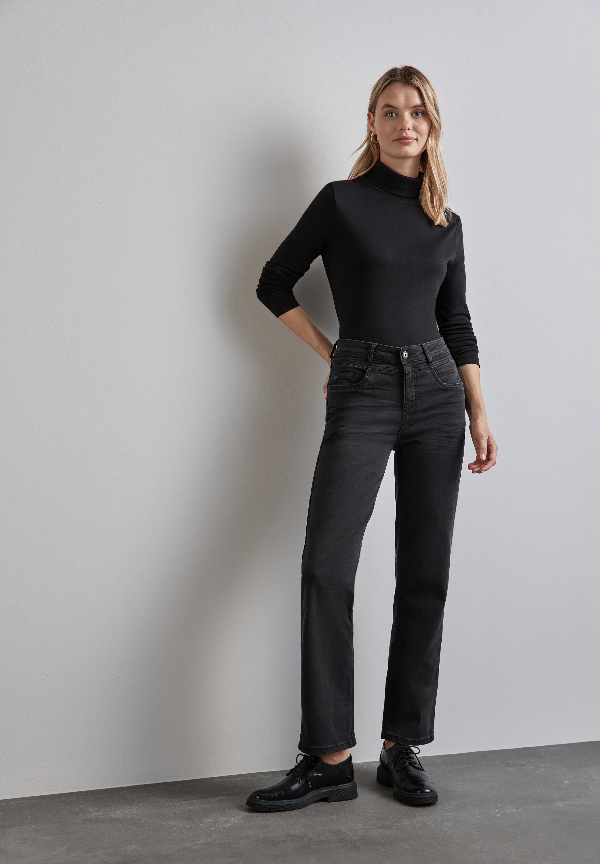 STREET ONE Comfort-fit-Jeans, High Waist