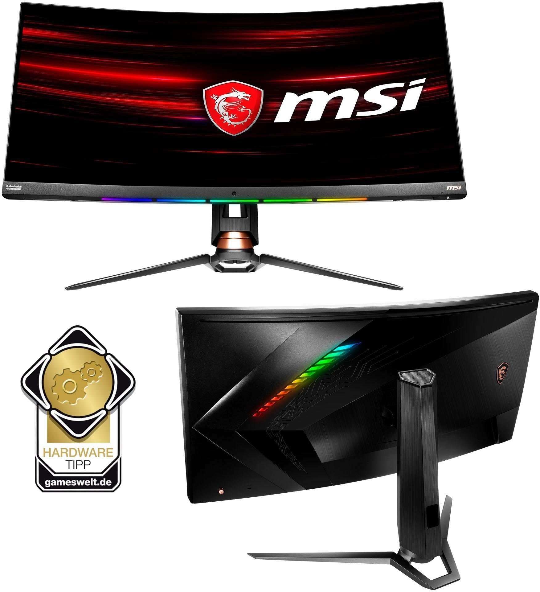 MSI Curved-Gaming-LED-Monitor »Optix MPG341CQR«, 86,36 cm/34 Zoll, 3440 x 1440 px, UWQHD, 1 ms Reaktionszeit, 144 Hz, 3 Jahre Herstellergarantie