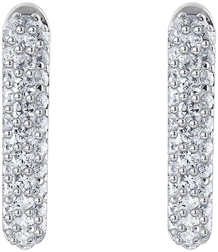 THOMAS SABO Paar Creolen »Schmuck Silber 925 Ohrringe, CR730-051-14«, mit Zirkonia (synth.)