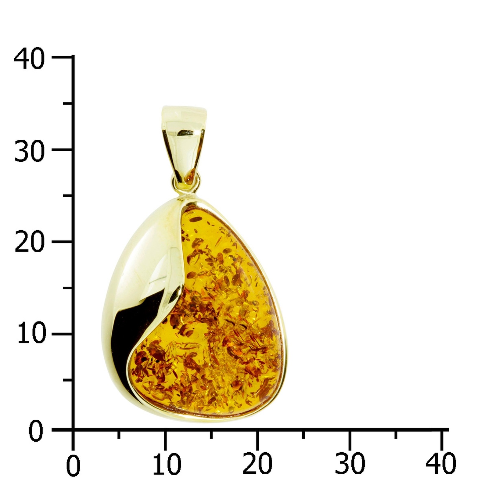 OSTSEE-SCHMUCK Kettenanhänger »Ostsee-Schmuck Anhänger Jeska 34 mm Anhänger Jeska 34 mm«, (1 tlg.)