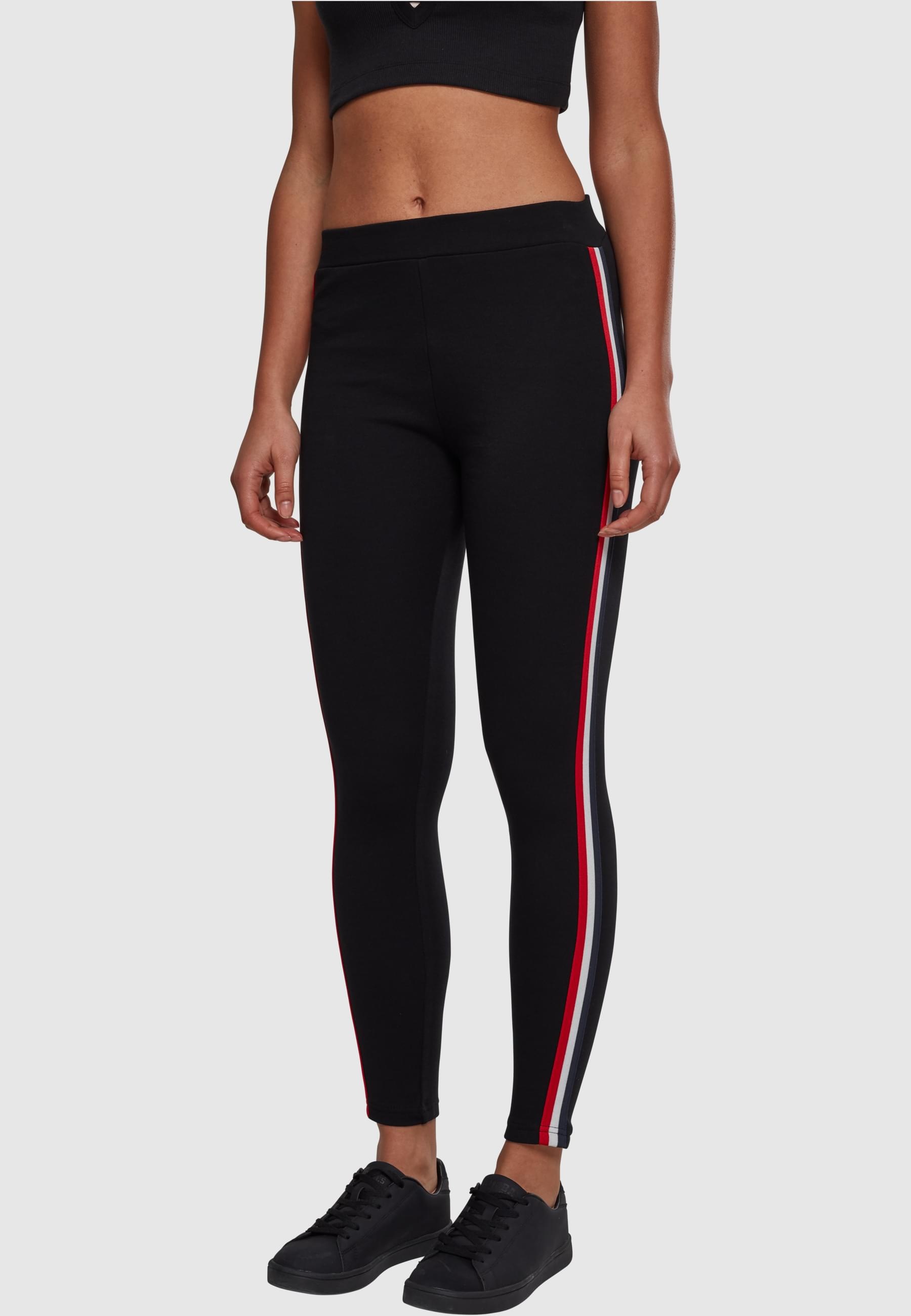 URBAN CLASSICS Leggings »Urban Classics Damen Ladies 3-Tone Tape Leggings«, (1 tlg.)