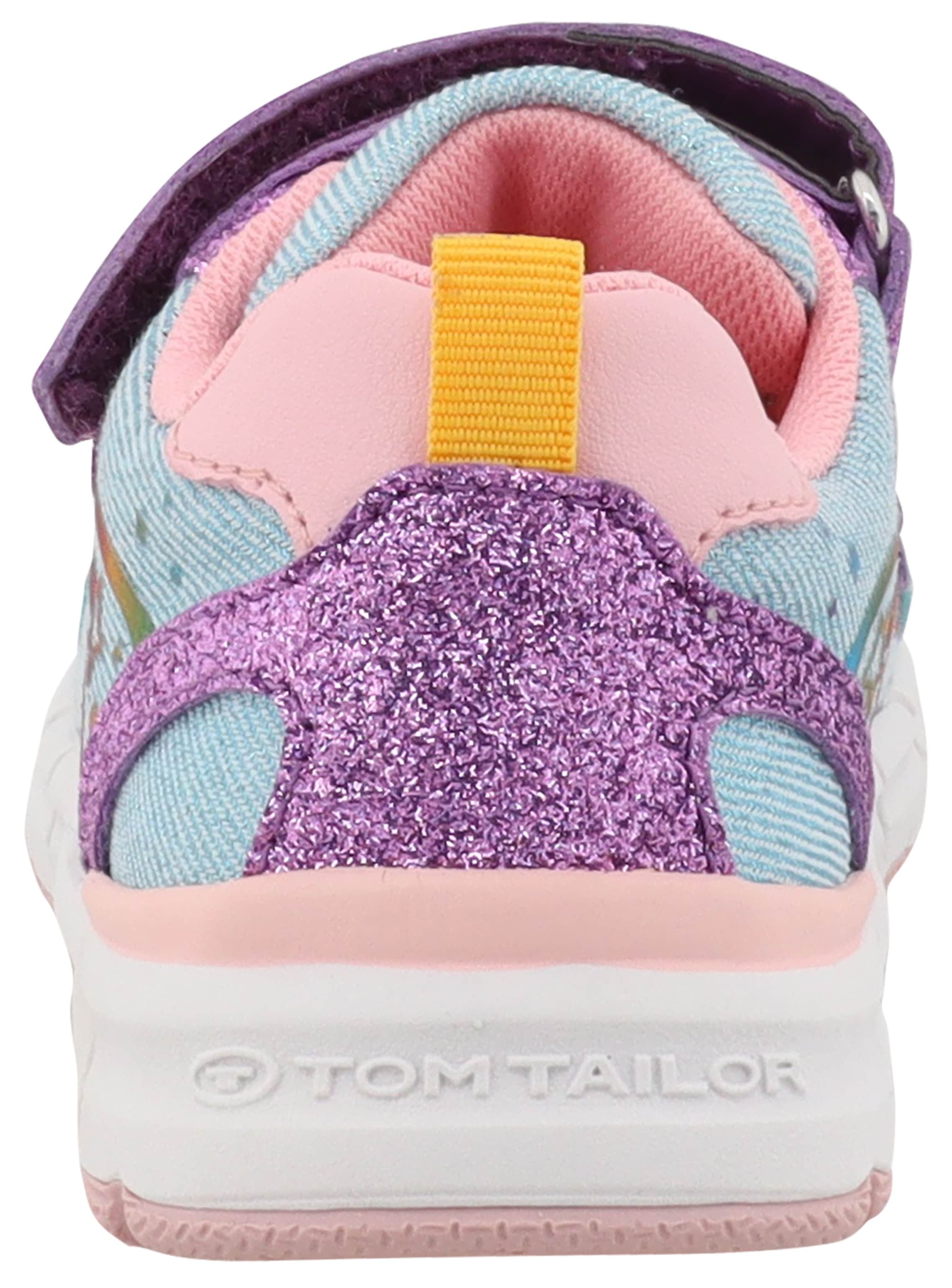 TOM TAILOR Klettschuh, Freizeitschuh, Halbschuh, Sneaker mit Kontrastbesätzen
