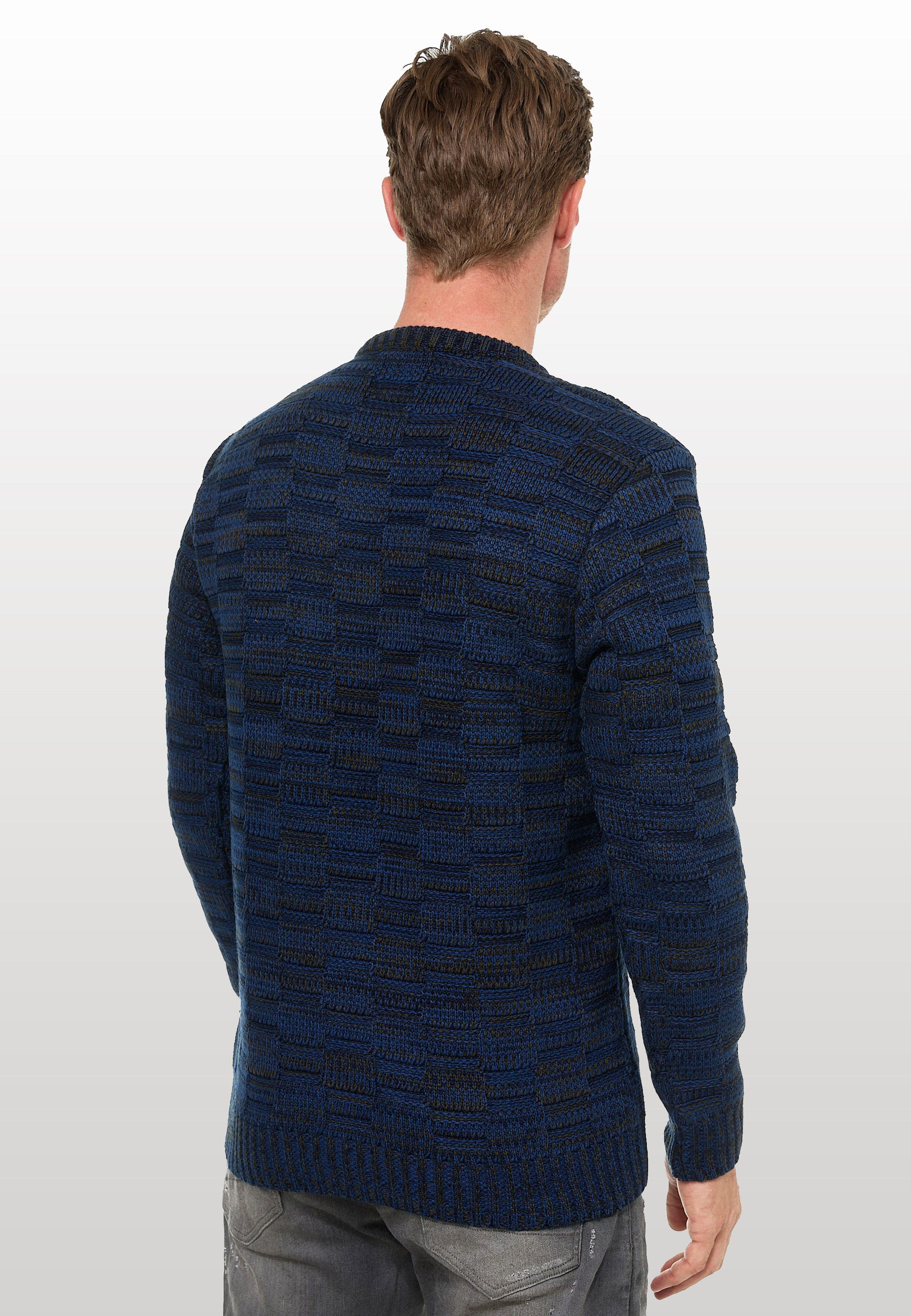 Rusty Neal Strickpullover, mit dezenter Musterung und Strick-Design