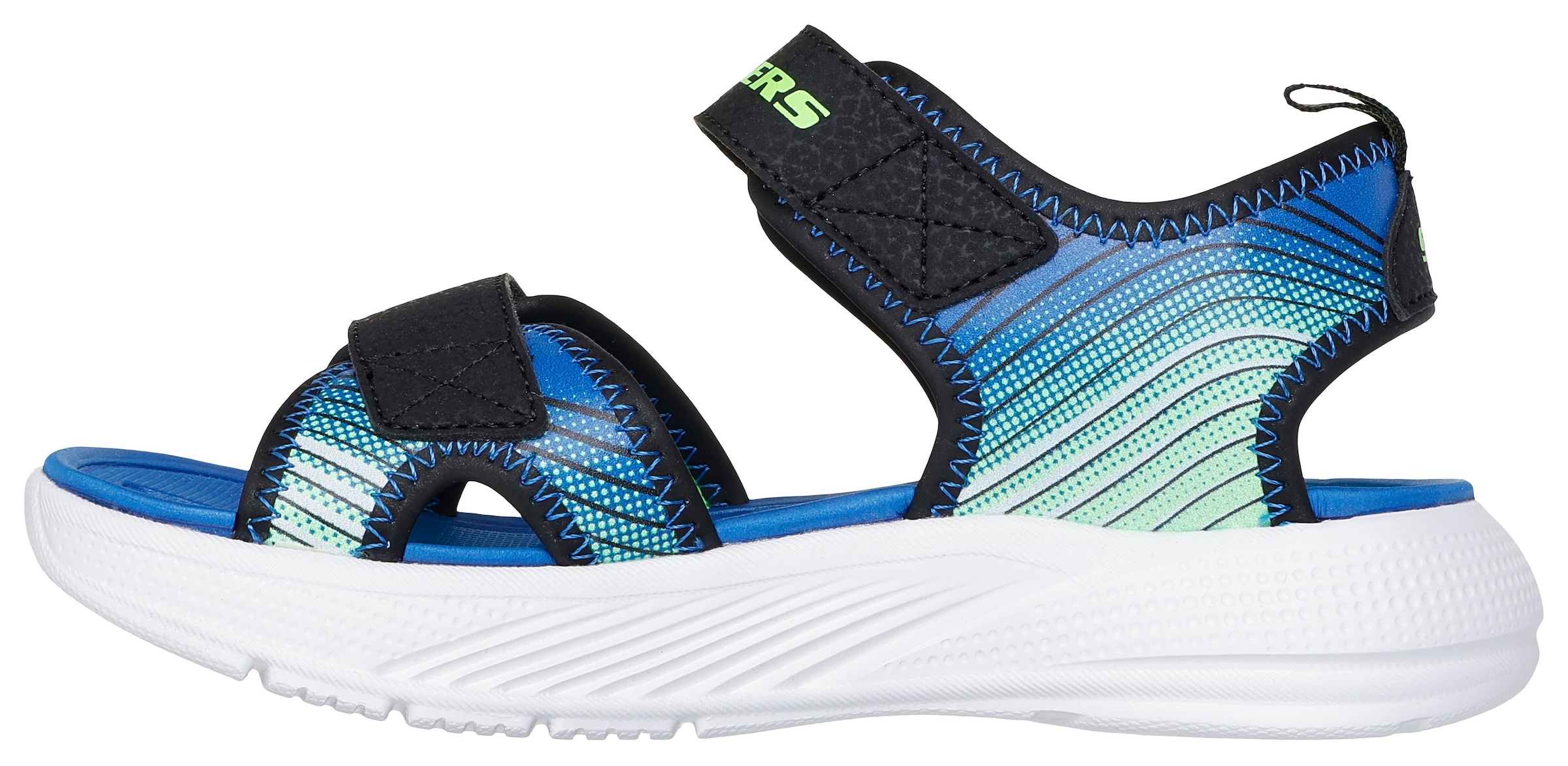 Skechers Kids Sandale »MICROSPEC-SPLASH«, leichte Sandale mit Klettverschluss, Größenschablone zum Download