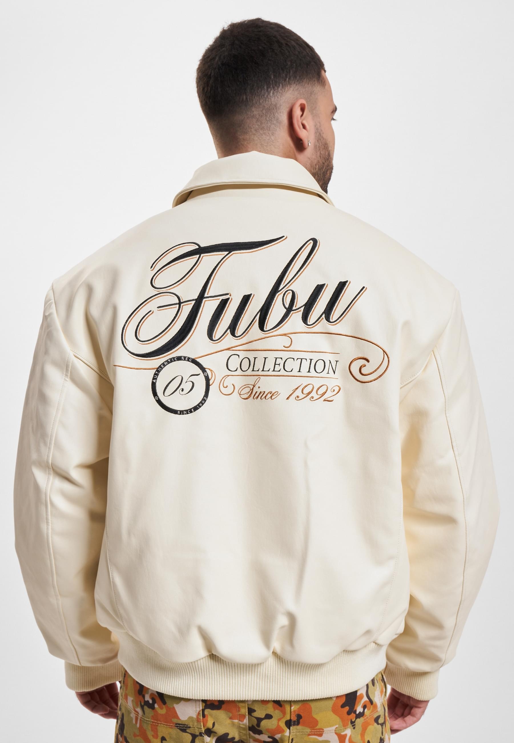 Fubu Collegejacke »Fubu Herren FM234-008-3 Fb Initials Leather Coach Jacket«, (1 St.), ohne Kapuze