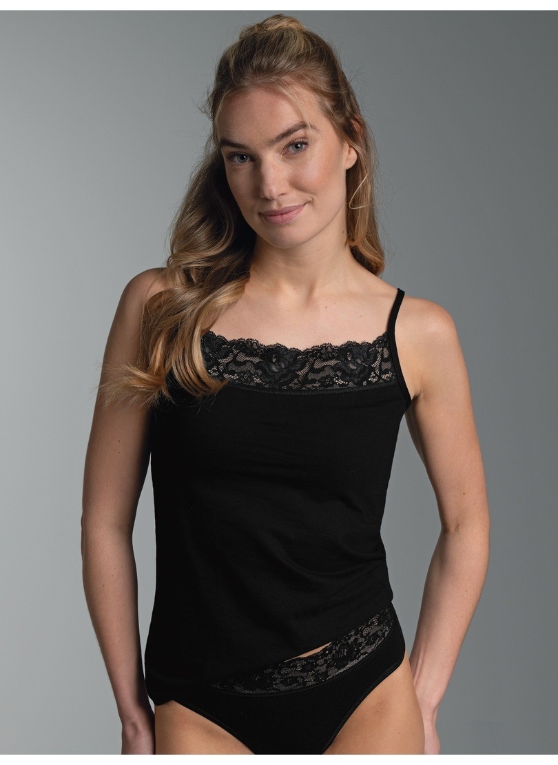 Thumbnail - Trigema Unterhemd "TRIGEMA Spaghettiträger Unterhemd mit Spitze" 1 Stk.