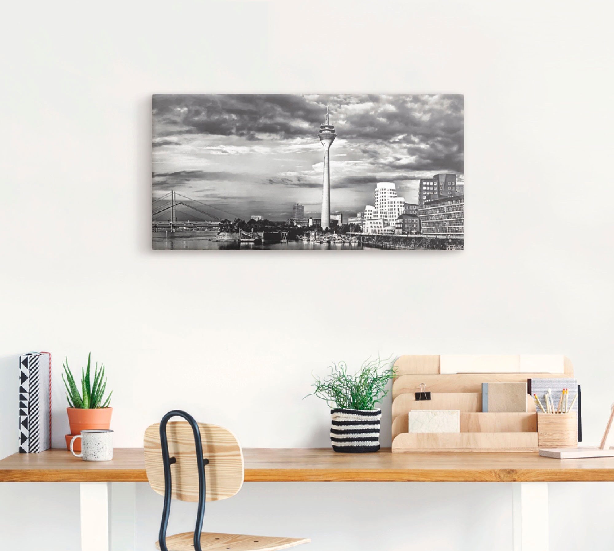 Artland Wandbild "Düsseldorf Collage Skyline 10", Deutschland, (1 St.), als günstig online kaufen