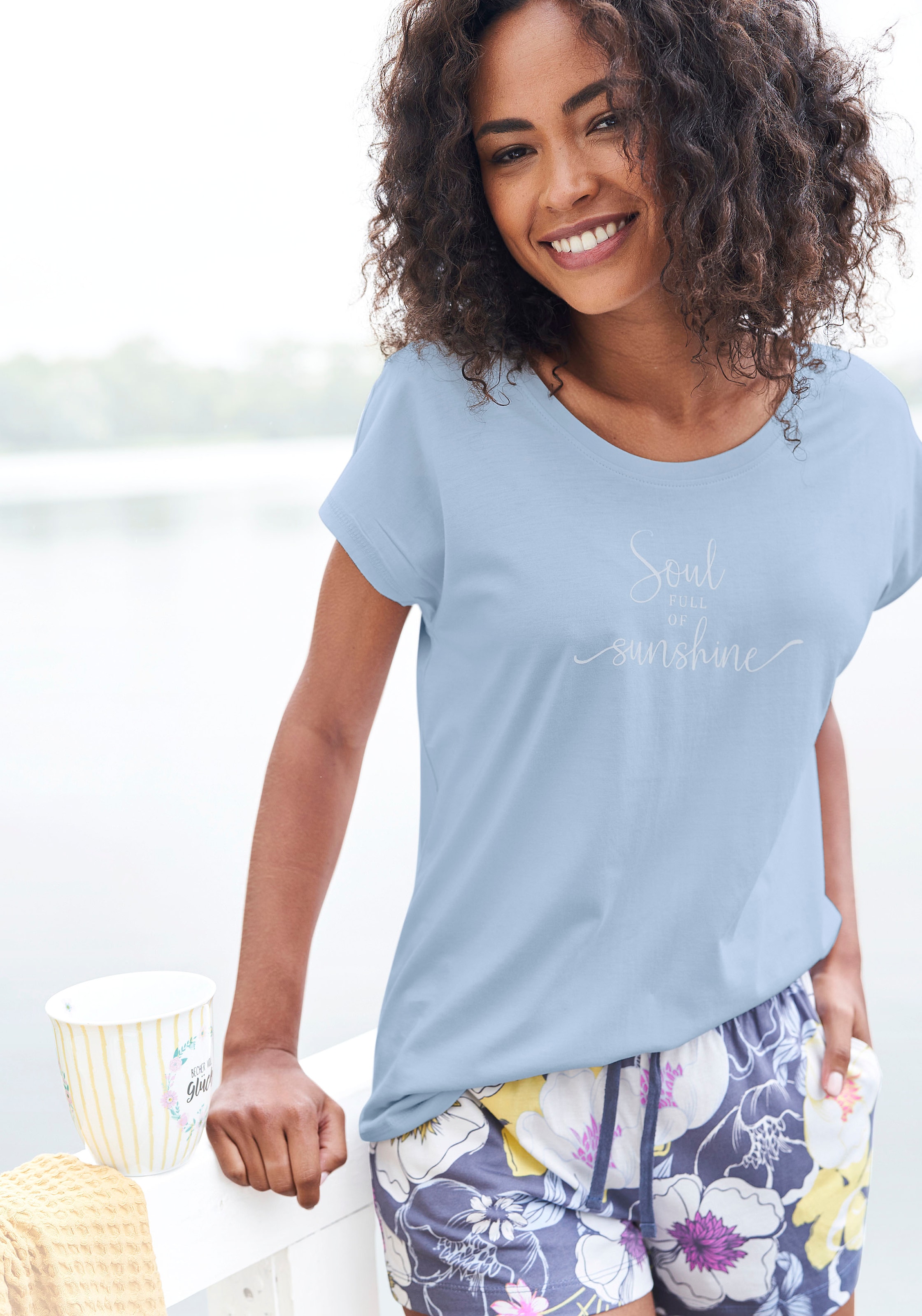 Vivance Dreams T-Shirt, mit Sommer-Statementdruck BAUR | bestellen