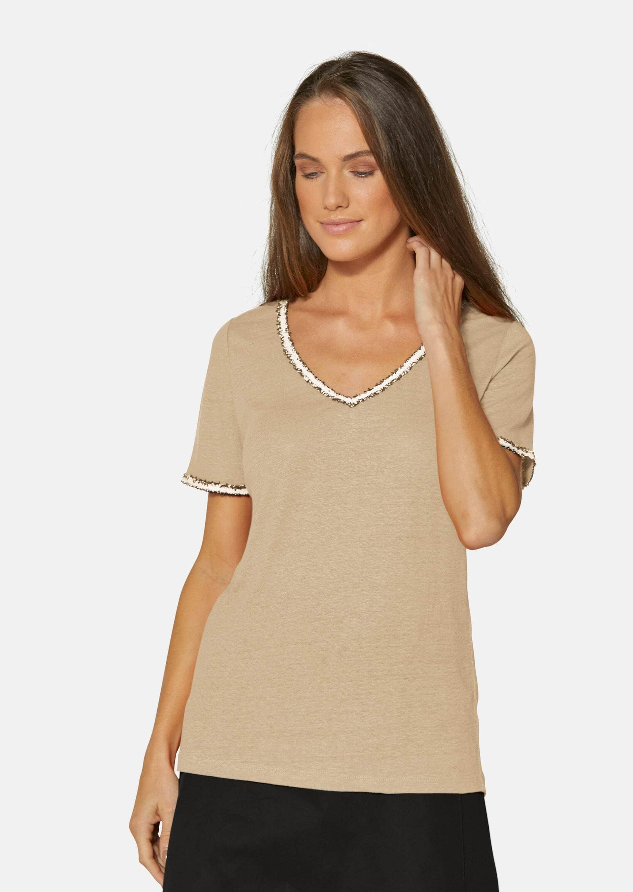 MADELEINE Kurzarmshirt "Shirt Kurzarm-Shirt aus Leinen" günstig online kaufen