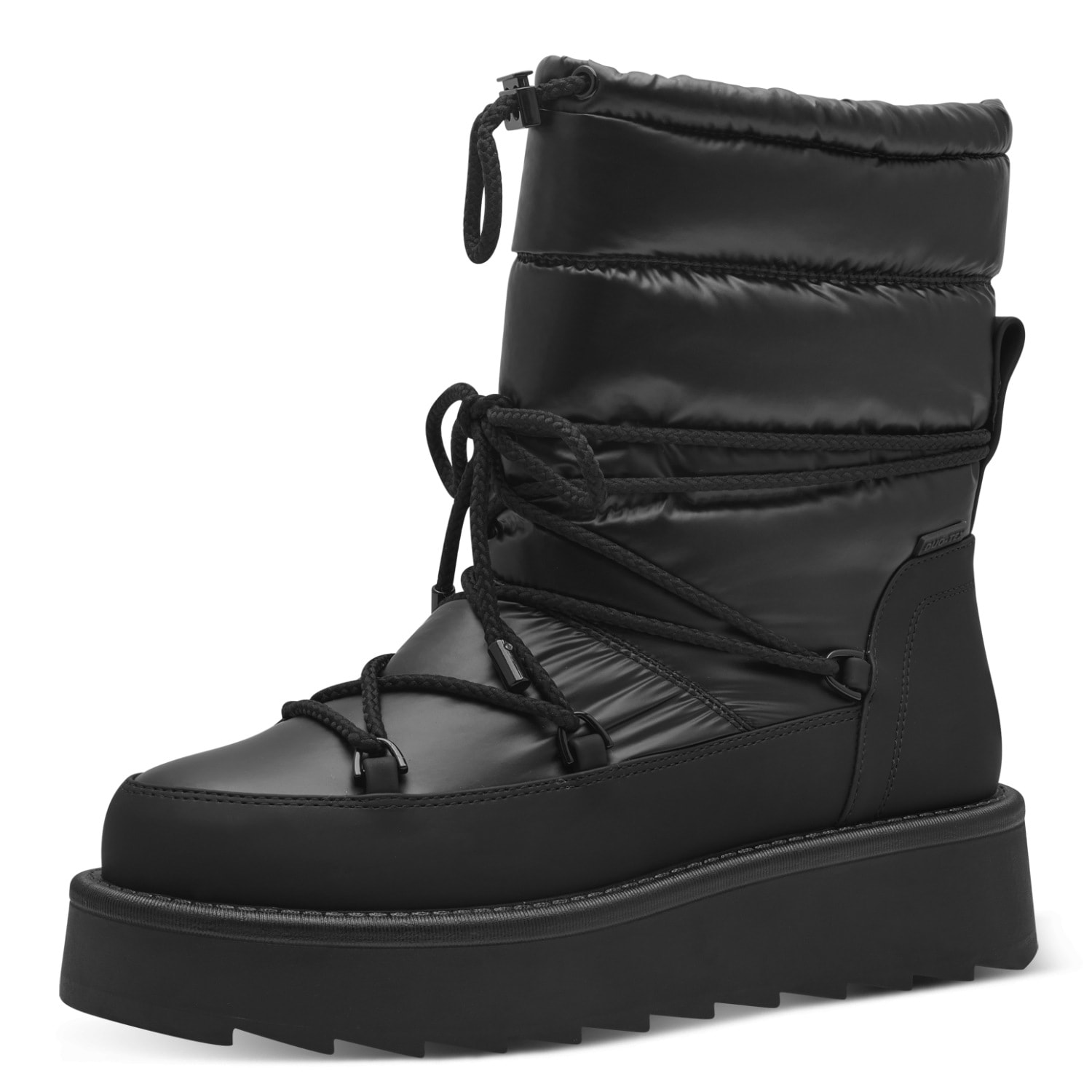 Tamaris Winterboots  Plateau, Winterstiefelette mit aufgesetzter Schnürung und Ösen