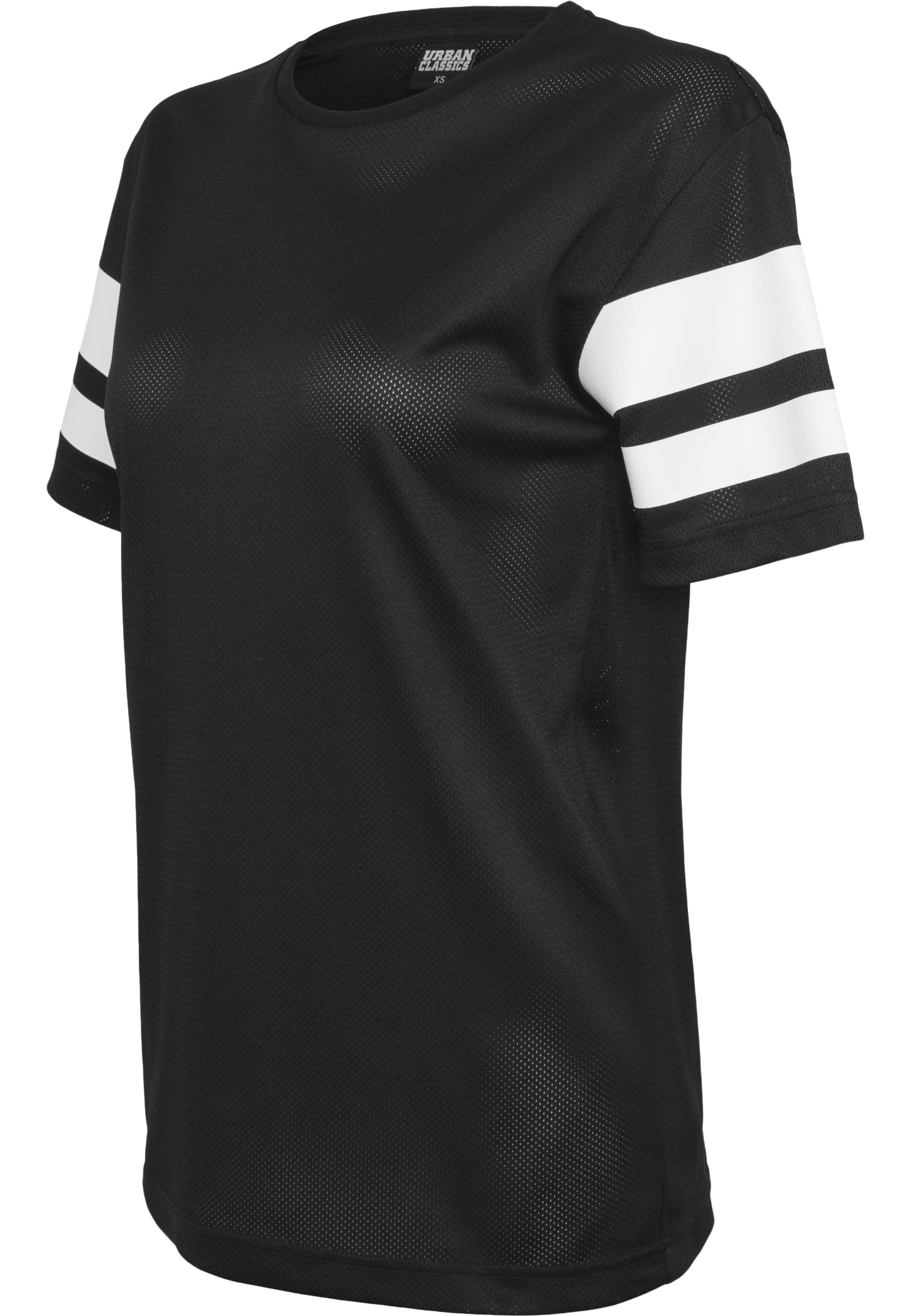 URBAN CLASSICS T-Shirt »Urban Classics Damen Ladies Stripe Mesh Tee« 1 Stk.