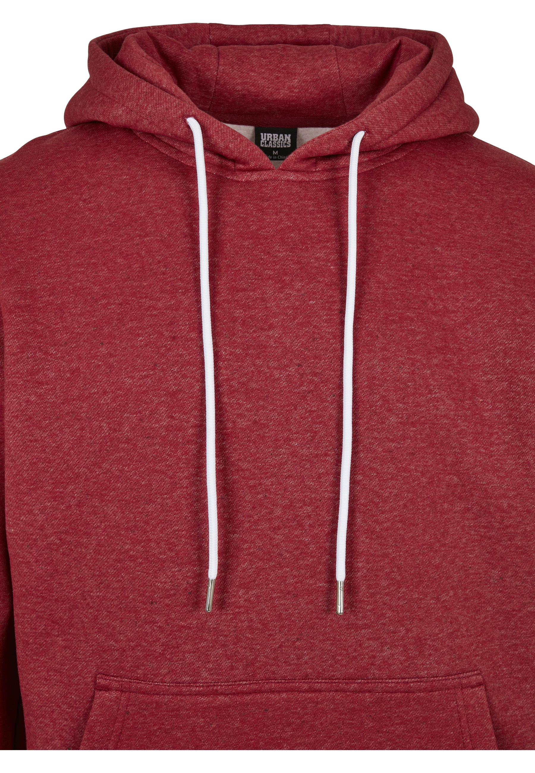 URBAN CLASSICS Rundhalspullover »Urban Classics Herren Basic Melange Hoody« 1 Stk.