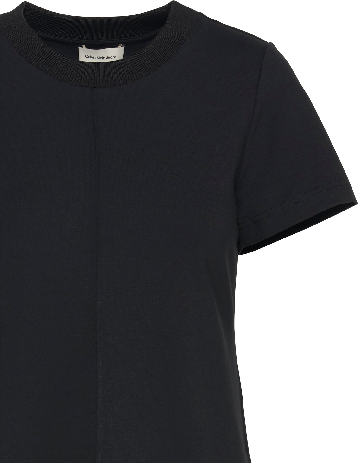 Thumbnail - Calvin Klein Jeans Jerseykleid "A- PUNTO MILANO T SHIRT DRESS" Ohne Taschen Mit Rundhalsausschnitt