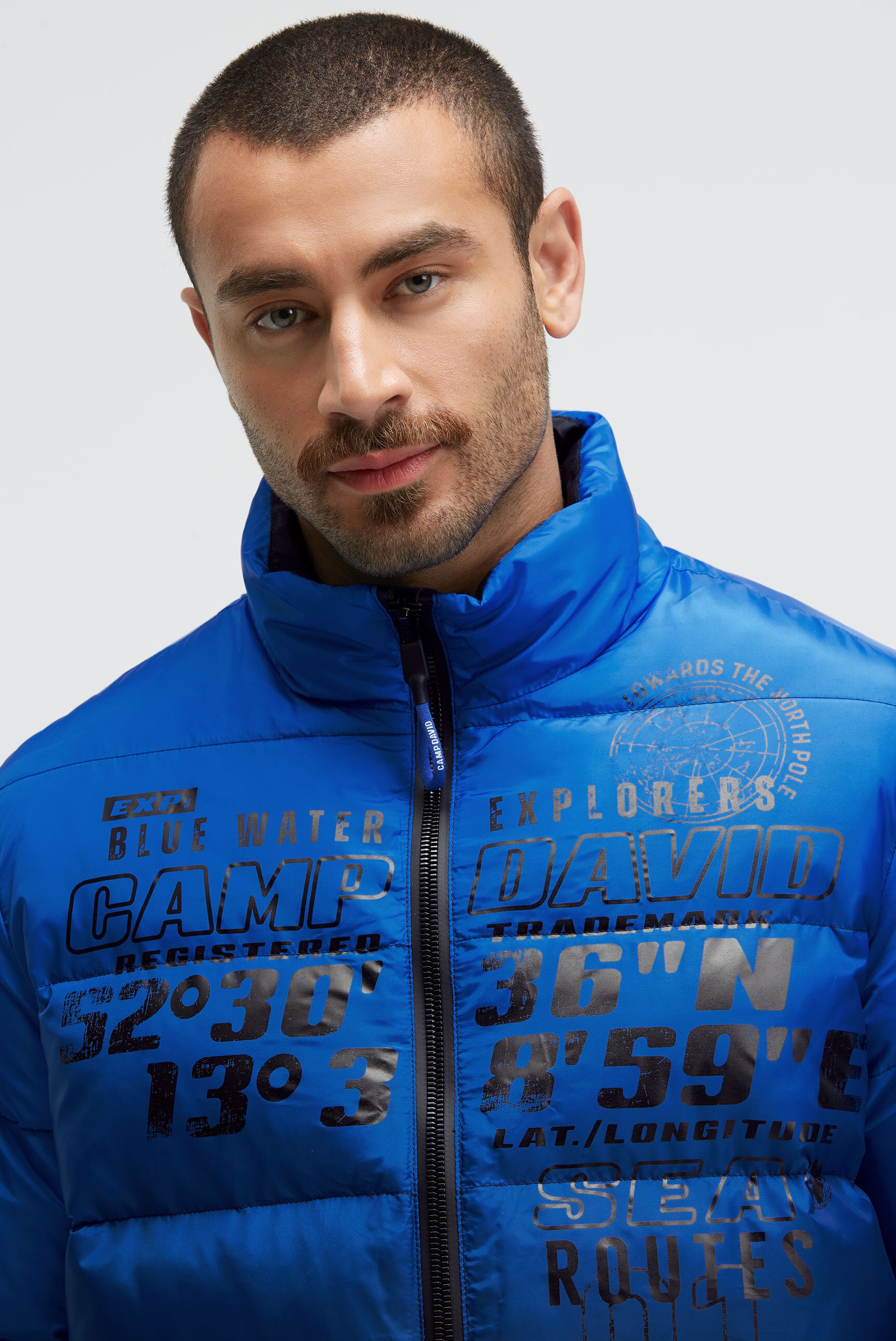 CAMP DAVID Winterjacke ohne Kapuze mit Windbreaker-Bündchen