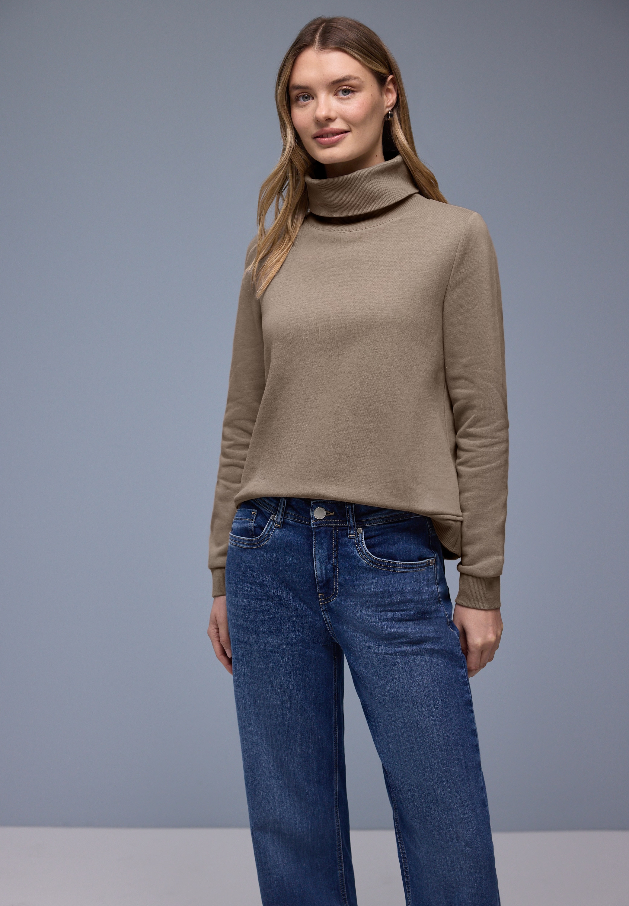 STREET ONE Sweater, mit Stehkragen günstig online kaufen