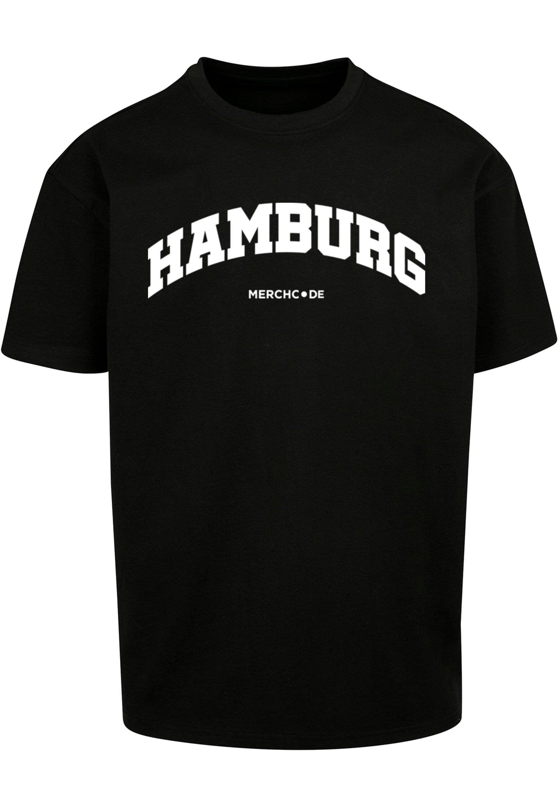 Merchcode T-Shirt "Merchcode Herren Hamburg Wording - Heavy Oversize Tee" günstig online kaufen