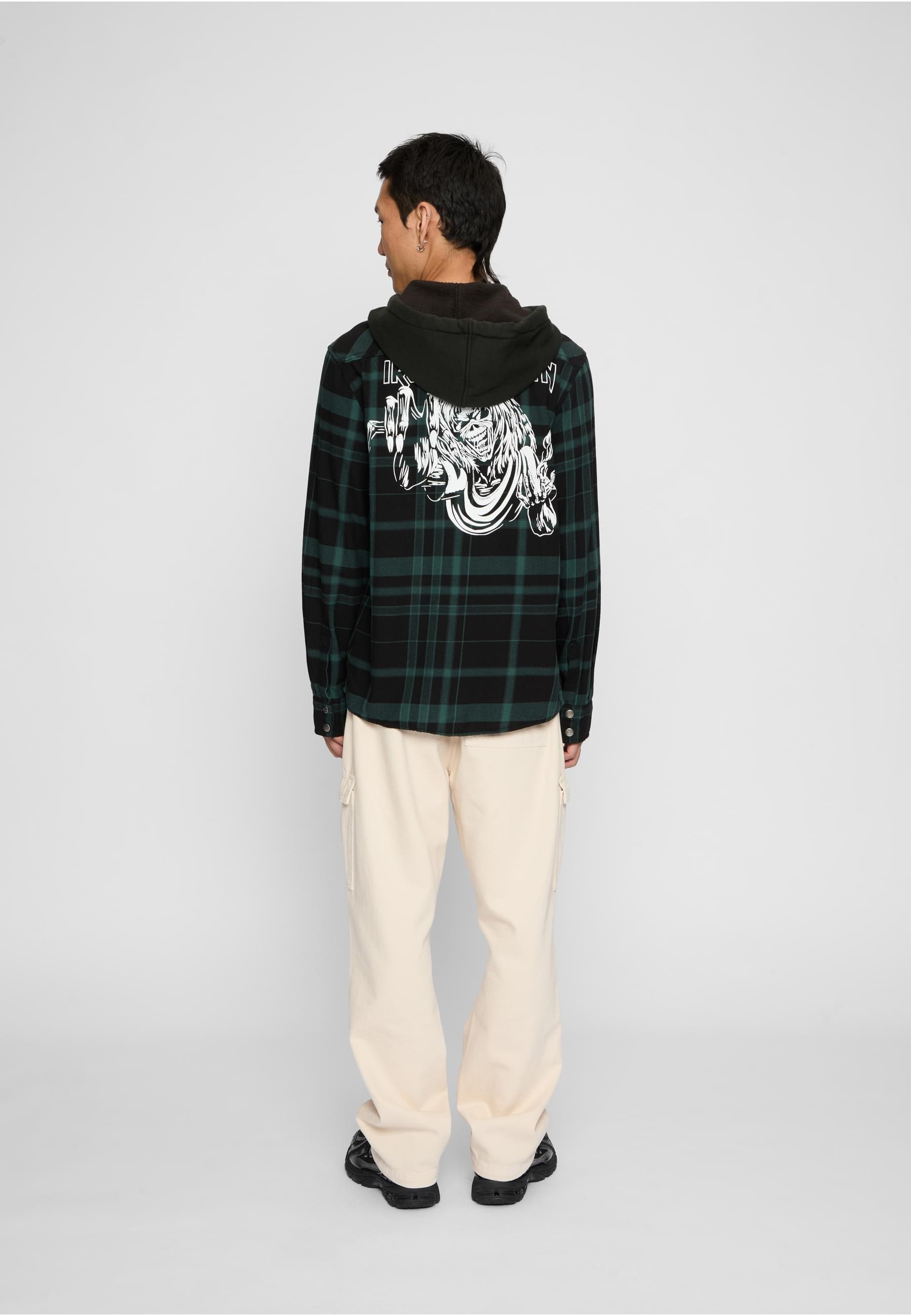 Brandit Allwetterjacke »Brandit Iron Maiden Checkshirt Sweathood Eddy« 1 Stk. tlg. mit Kapuze