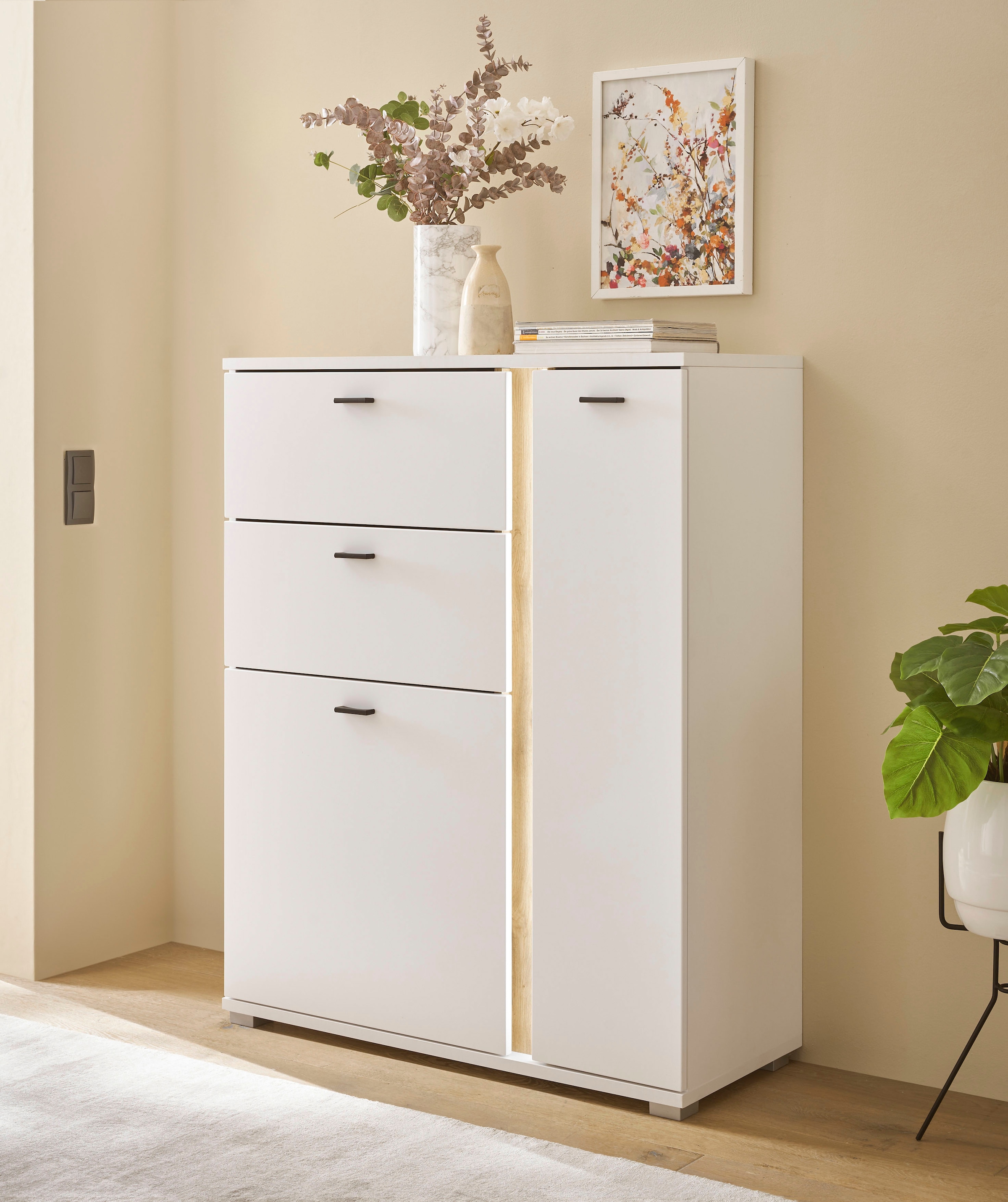 INOSIGN Highboard "LONG ISLAND" 1 Stk. tlg. in moderner Trendfarbe,inklusiv günstig online kaufen