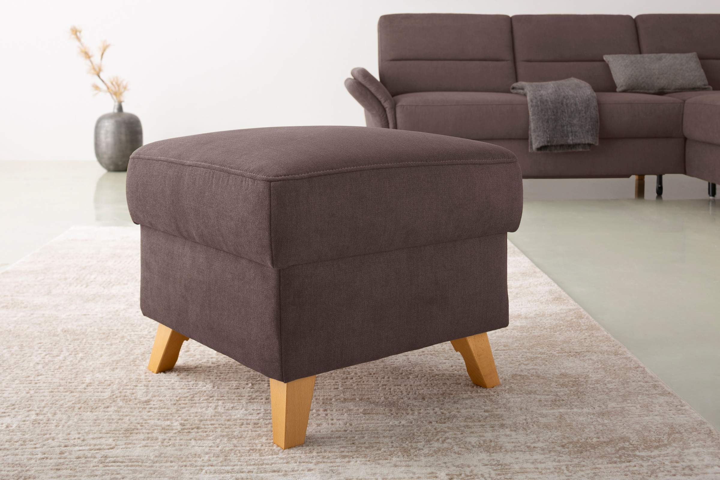 OTTO home Stauraumhocker "Westerland" in vielen Bezugsarten und Farben, auch in Luxus-Microfaser imprägniert