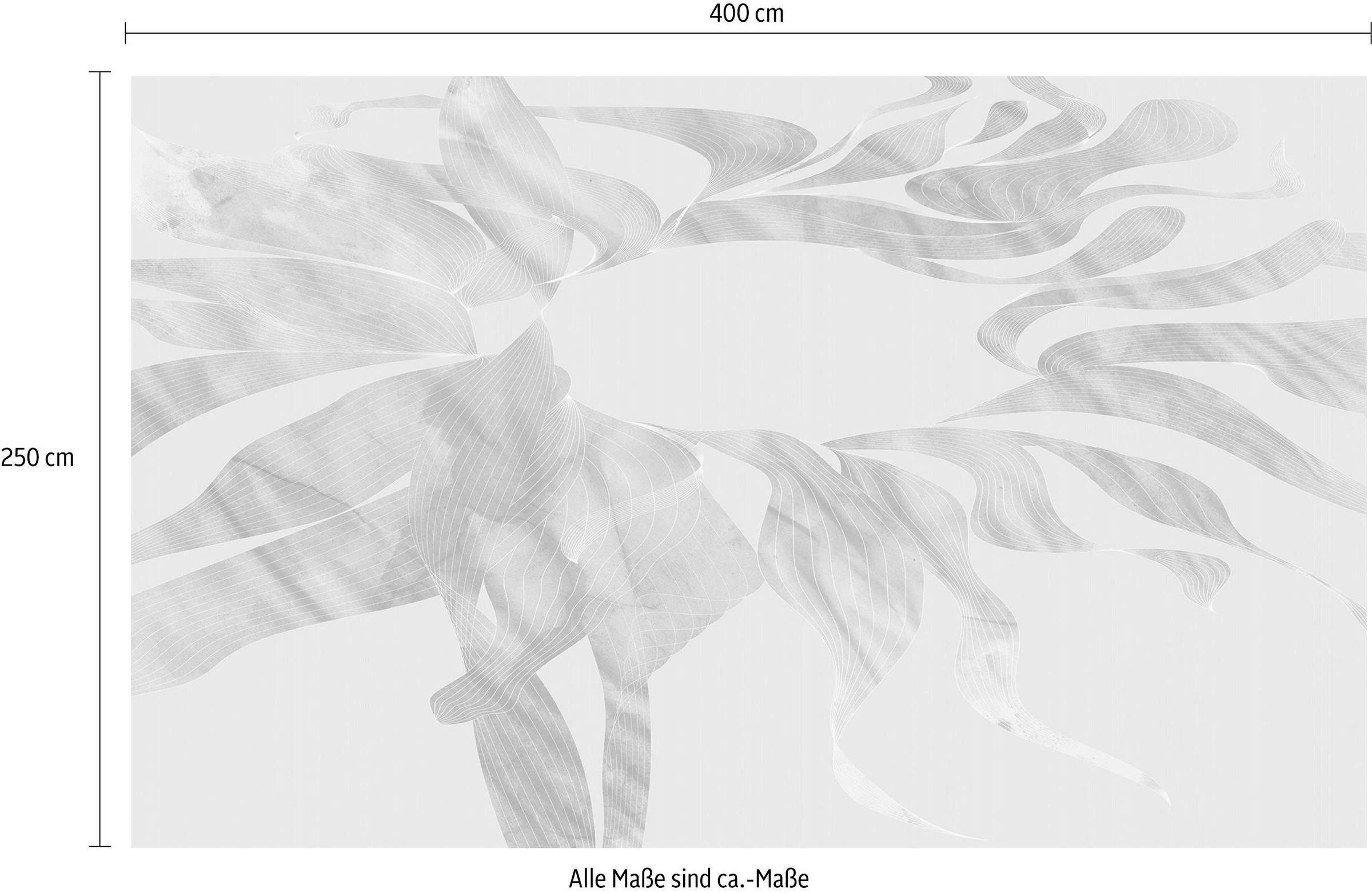Komar Vliestapete »Digitaldruck Vlies - Autumn Leaves - Größe 400 x 250 cm«, bedruckt, Wohnzimmer, Schlafzimmer